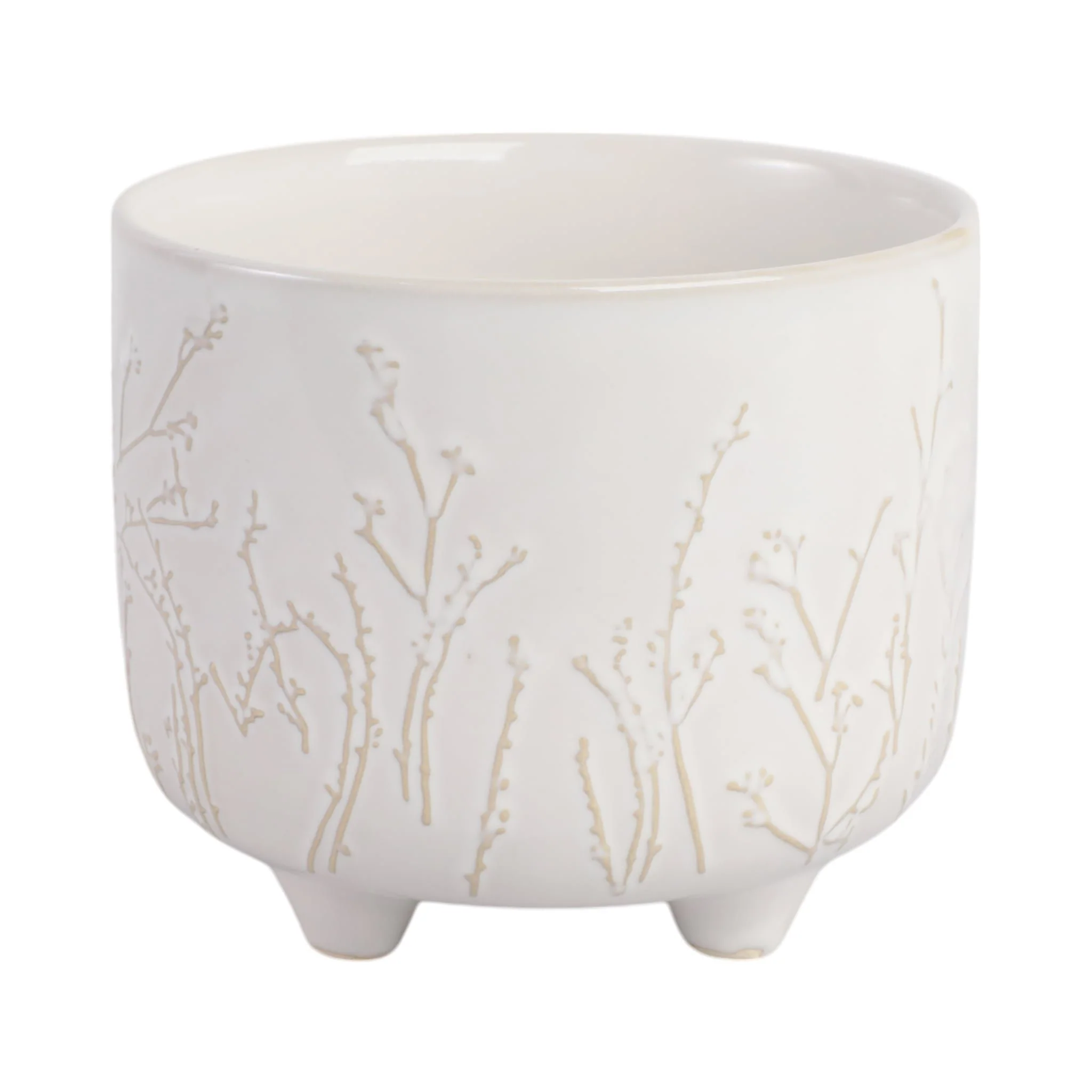 6" Blooming Branches Planter, Ivory - Image 4