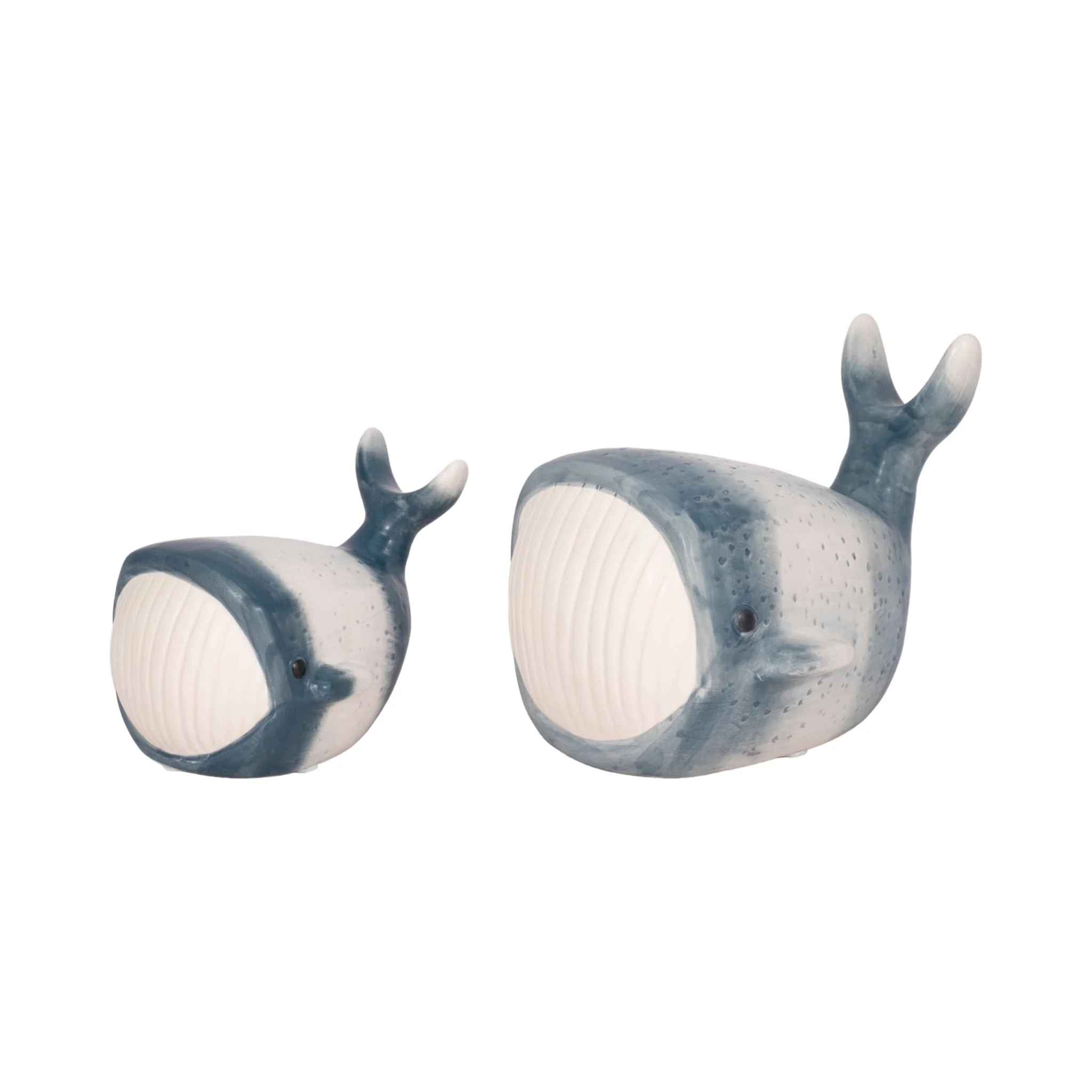 6" Blue Whale Decor, Blue/white - Image 8