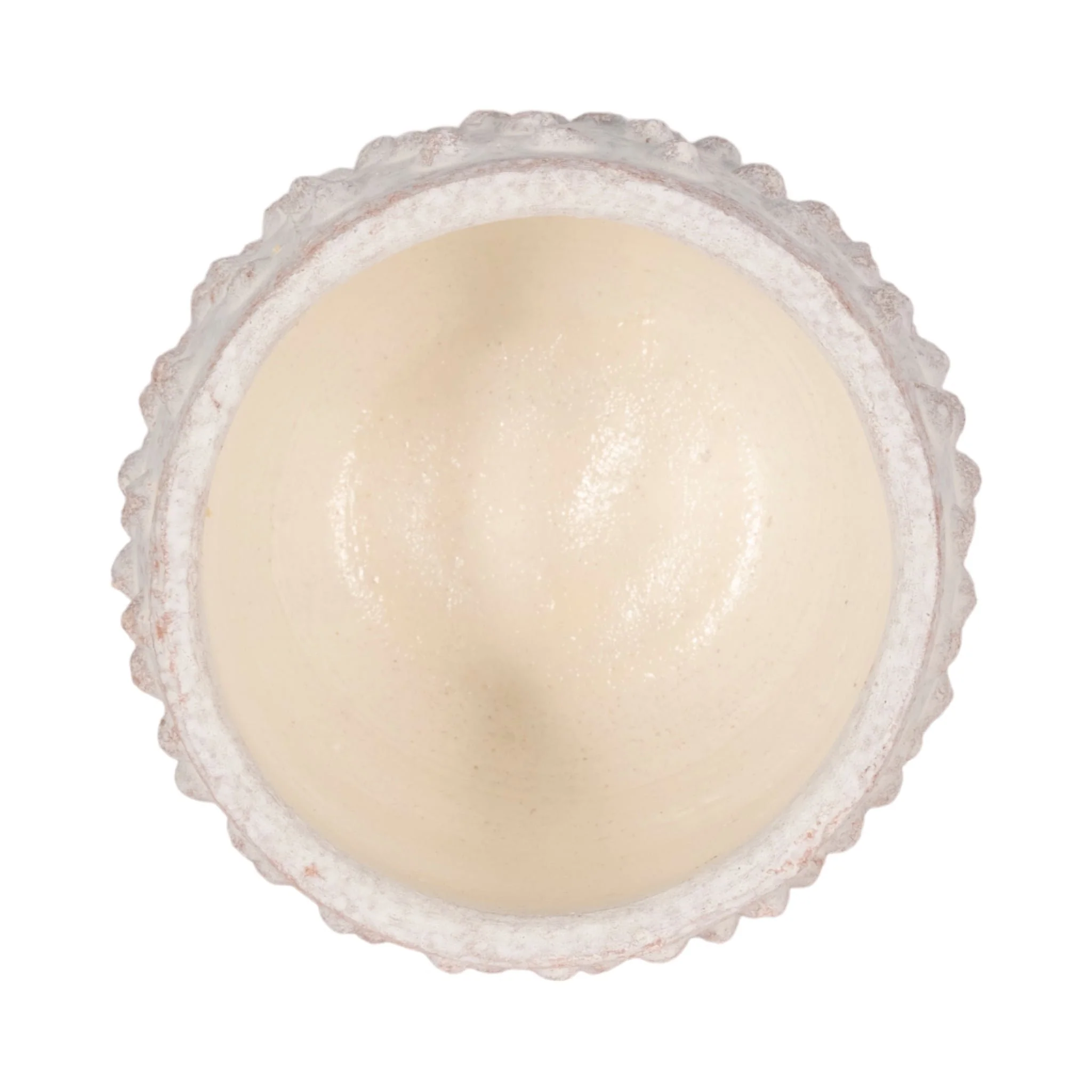 6" Bubble Rough Finish Planter,white - Image 4