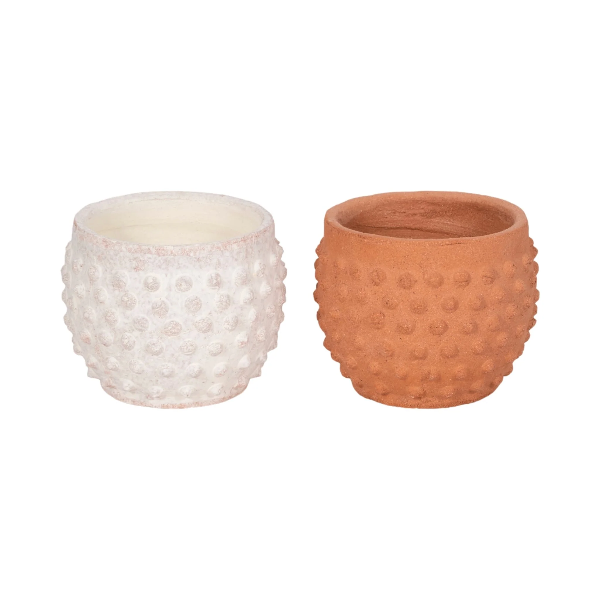 6" Bubble Rough Finish Planter,white - Image 6