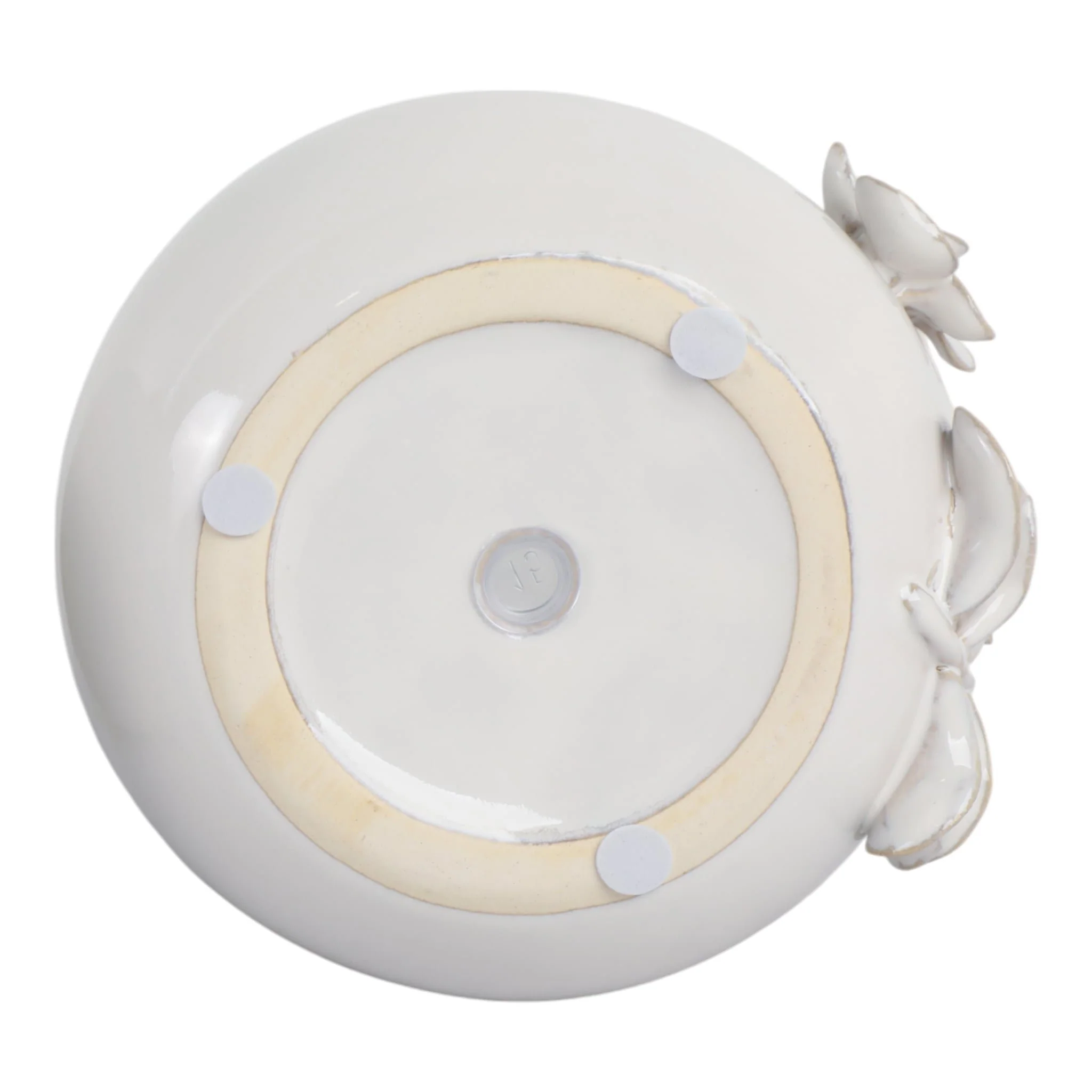 6" Flower Applique Planter, Ivory - Image 4