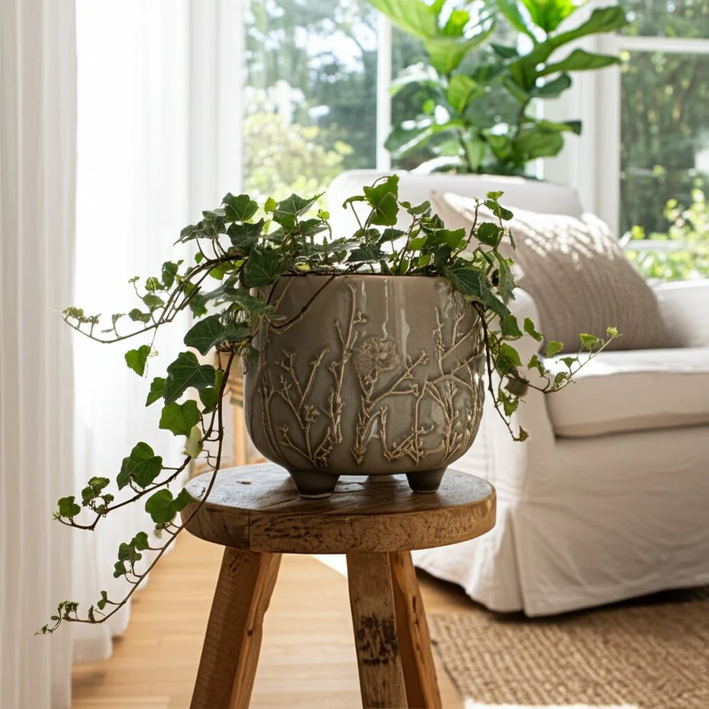 6" Flower Branches Planter, Cream - Image 11