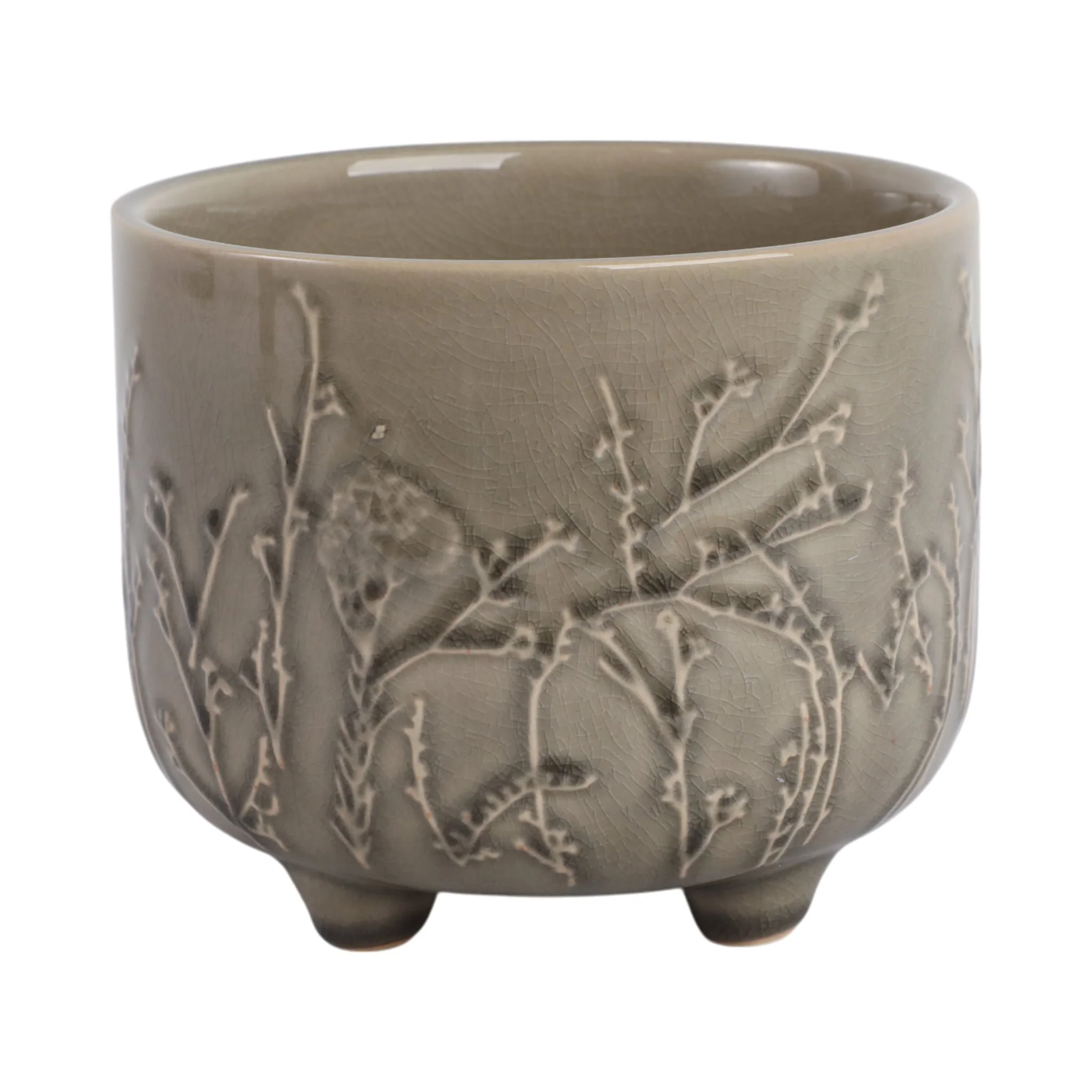 6" Flower Branches Planter, Cream - Image 4