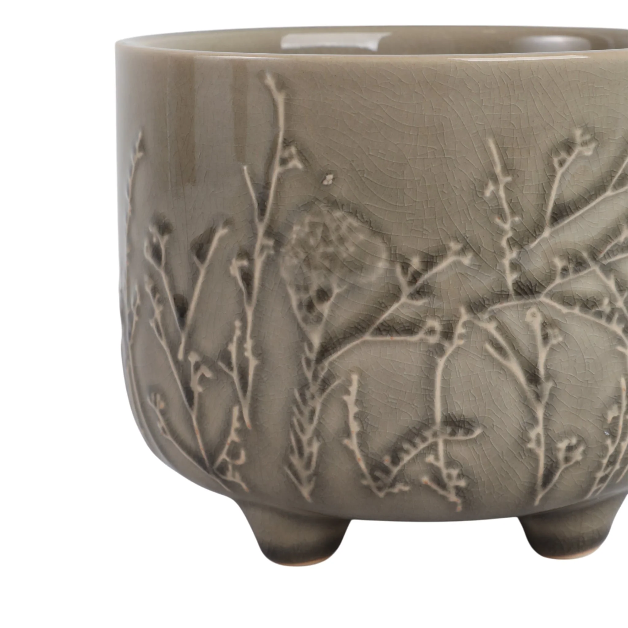6" Flower Branches Planter, Cream - Image 5