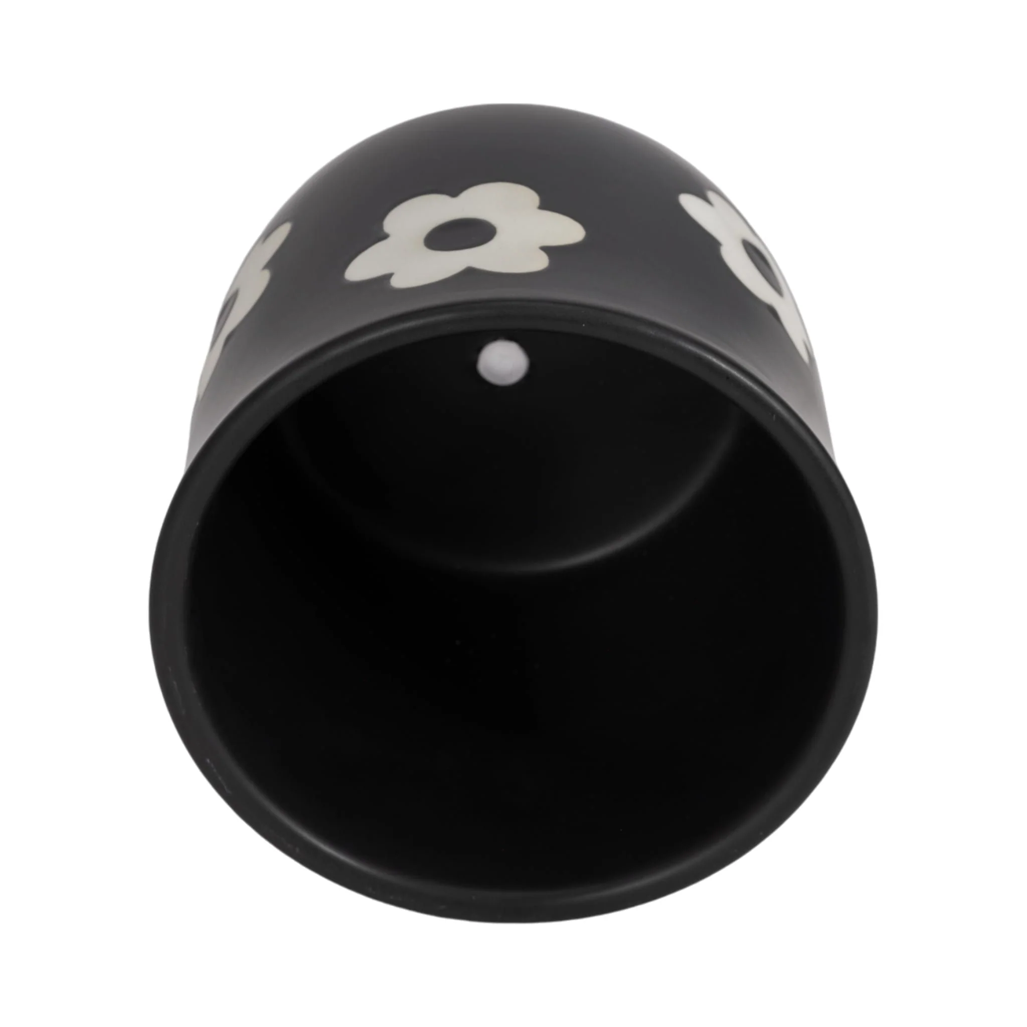 6" Flower Power Planter, Black/white - Image 5