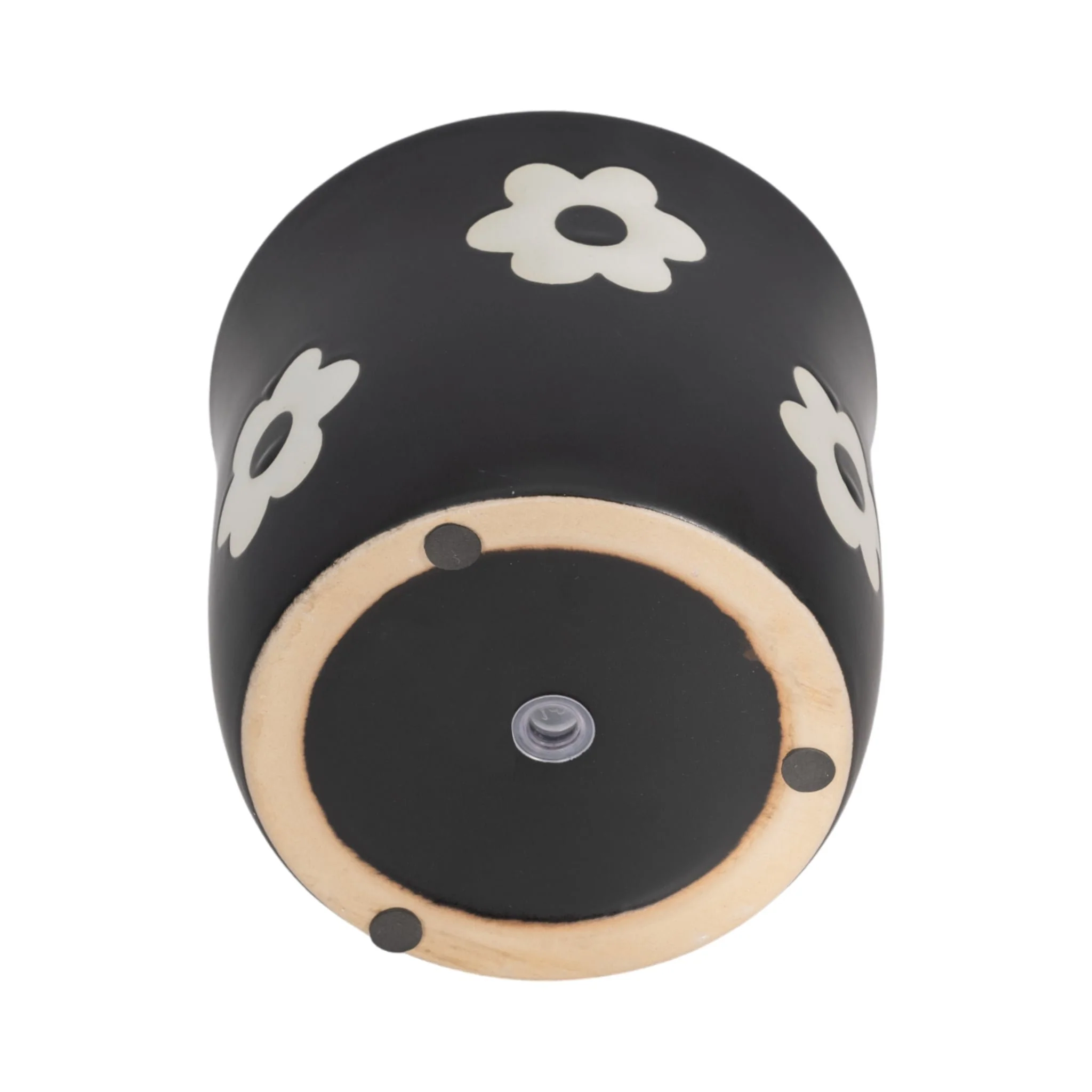 6" Flower Power Planter, Black/white - Image 6