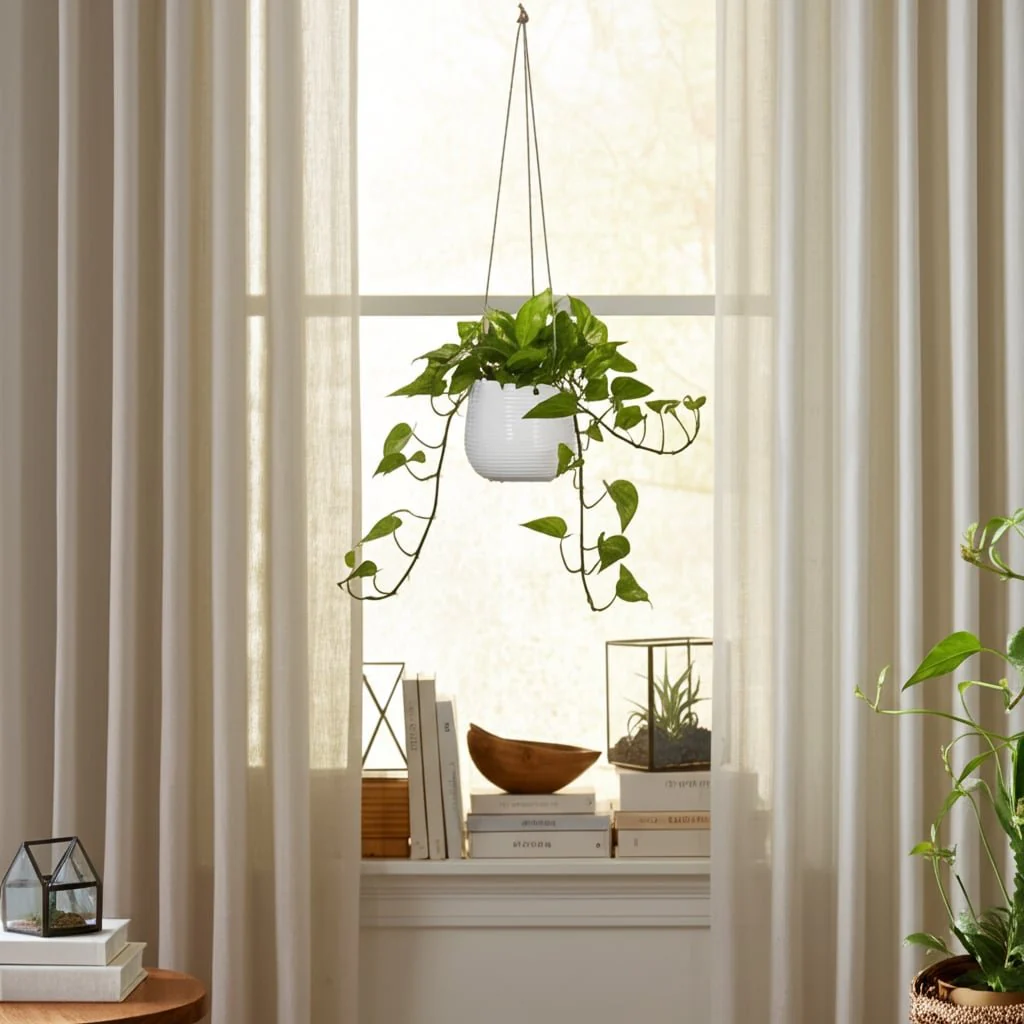 6" Hanging Planter,white - Image 10