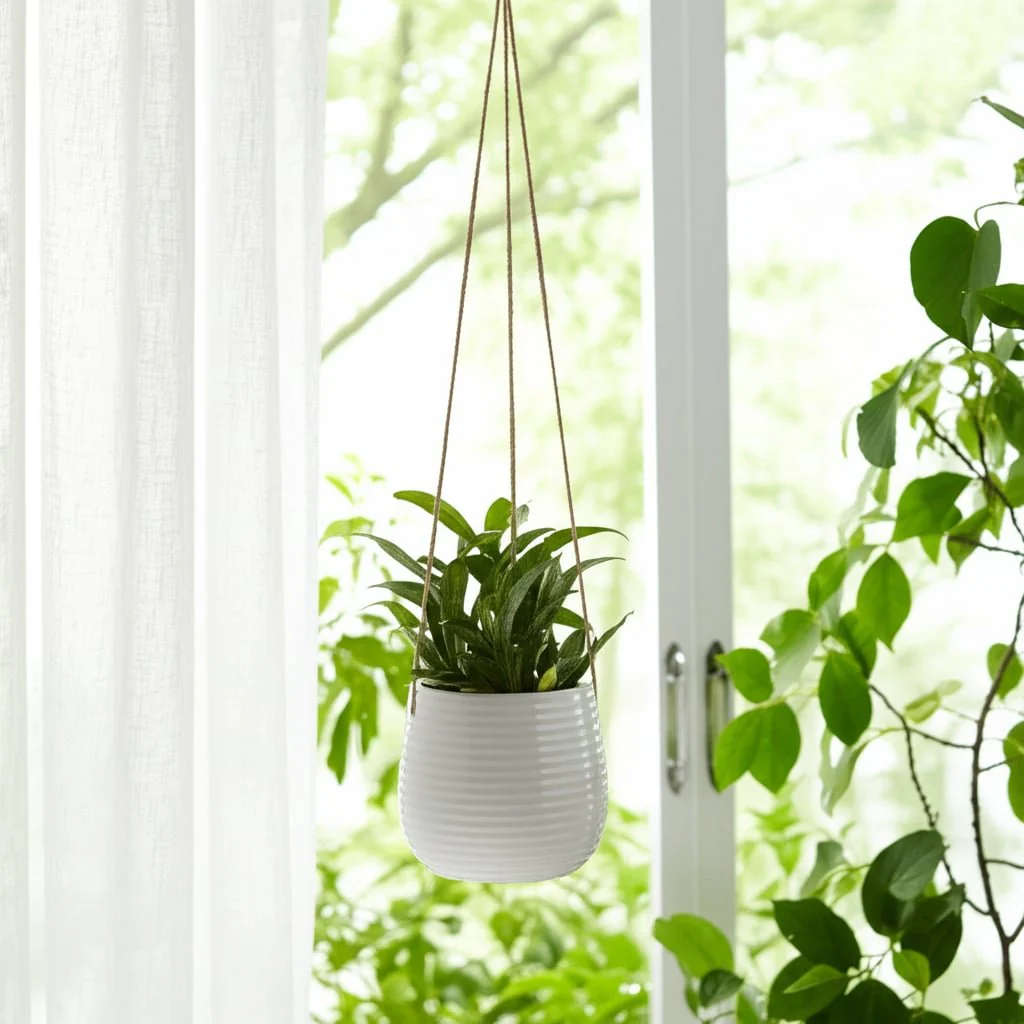 6" Hanging Planter,white - Image 11