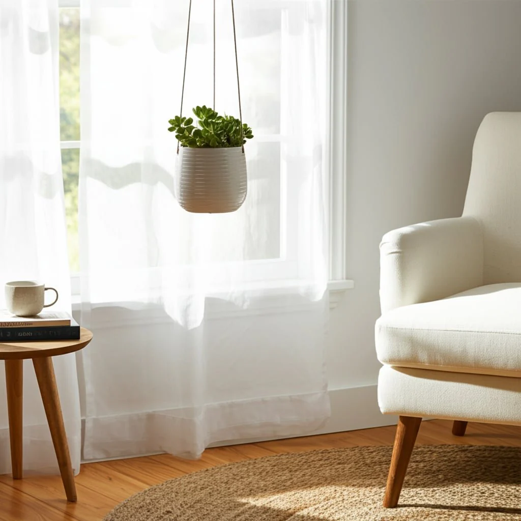 6" Hanging Planter,white - Image 9