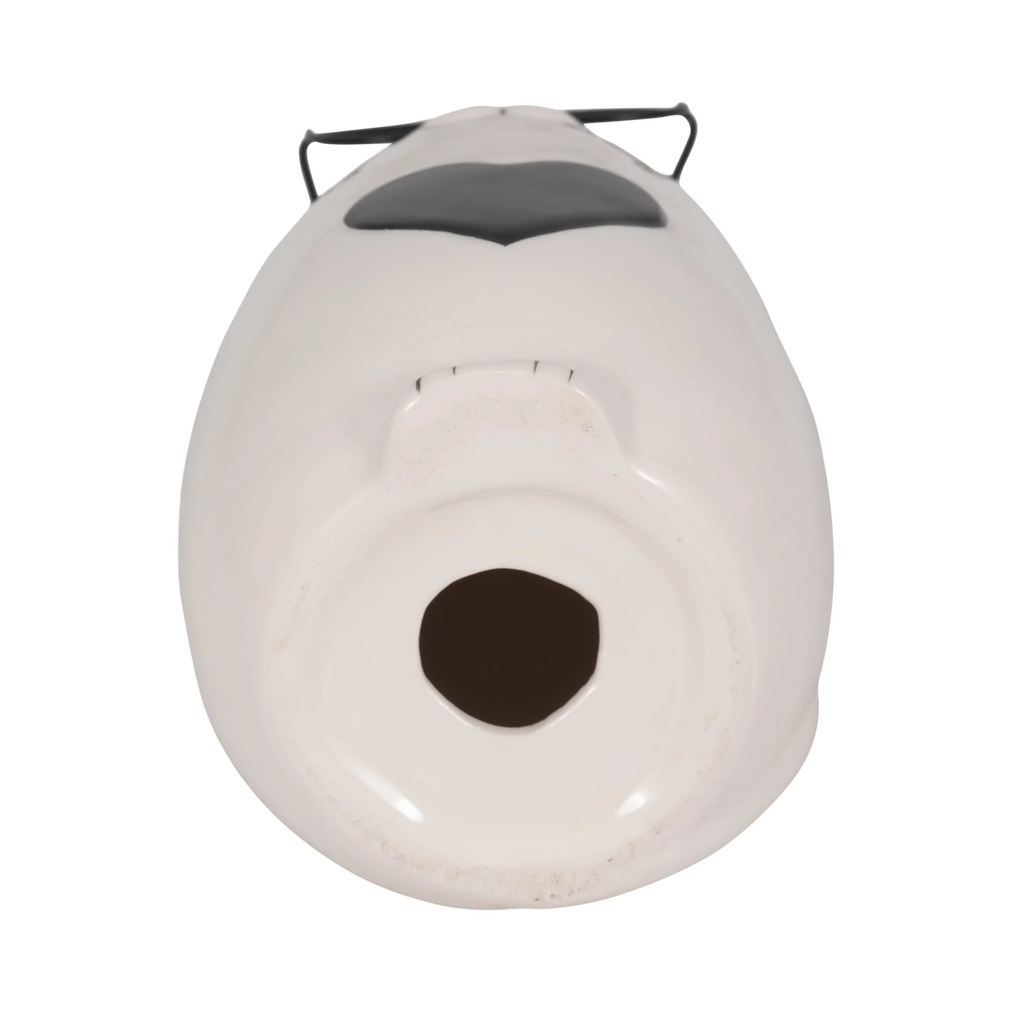 6" Heart Tummy Kitty With Glasses, White/black - Image 7