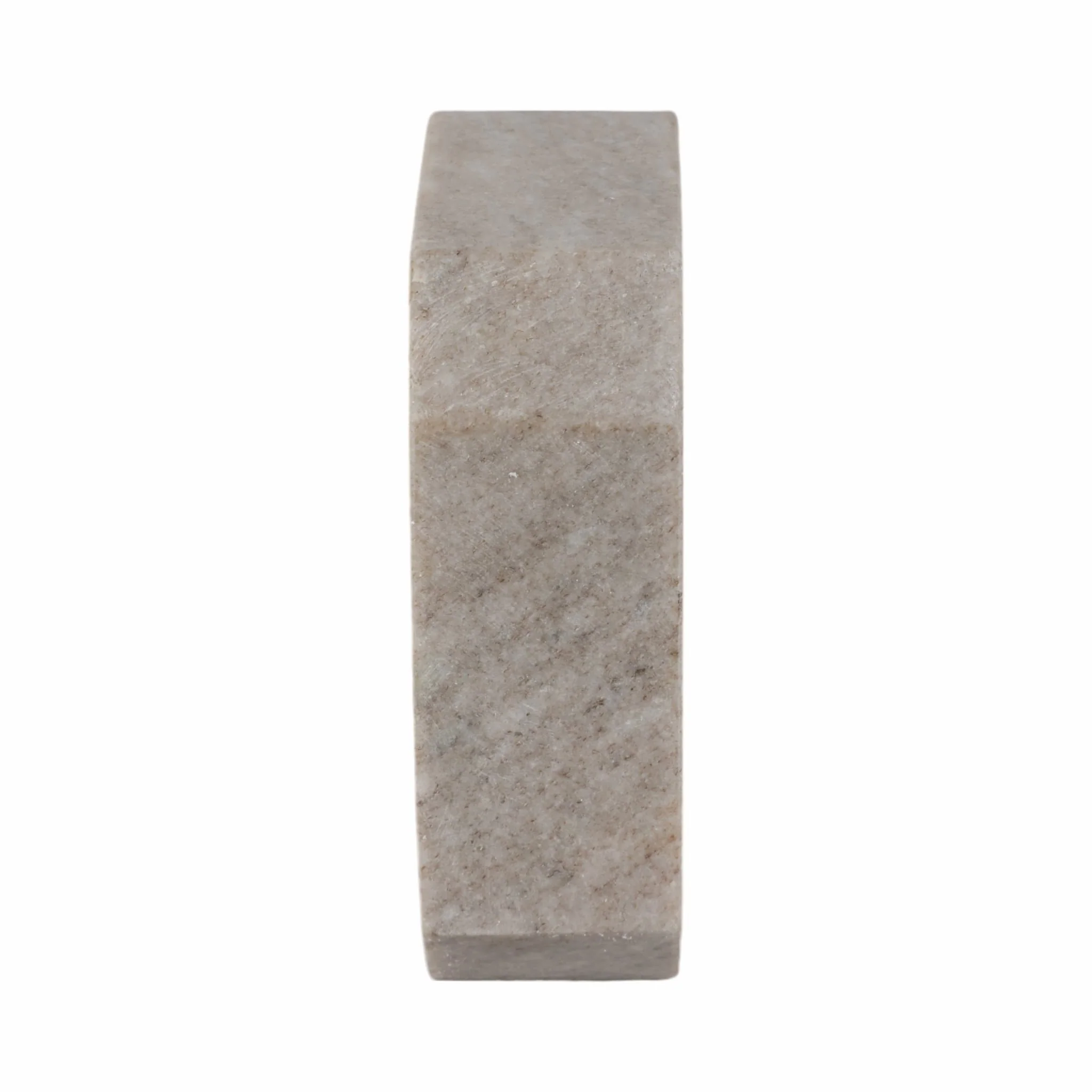 6" Marble Octagon Clock, Bwn/gld - Image 3