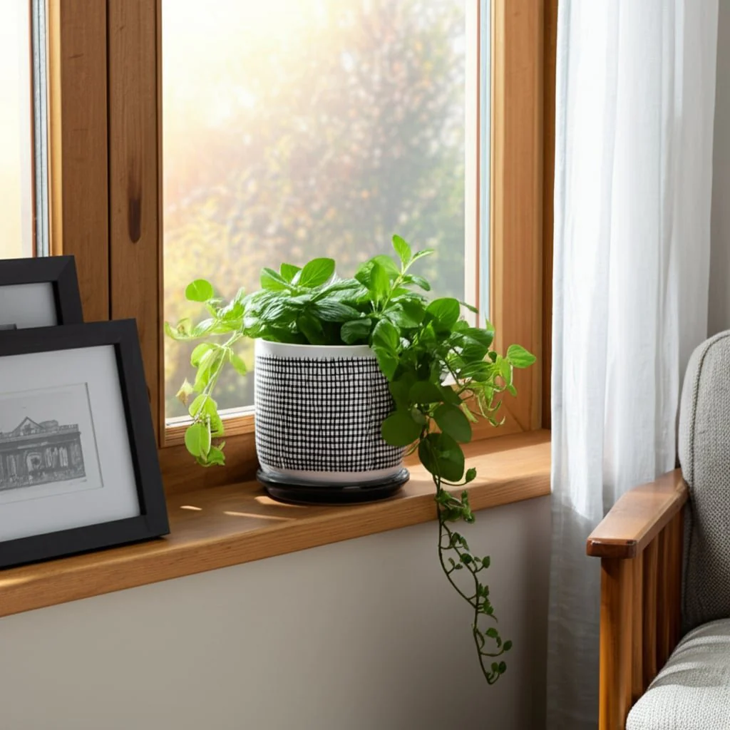 6" Mesh Design Planter W/ Saucer, Gray - Image 8