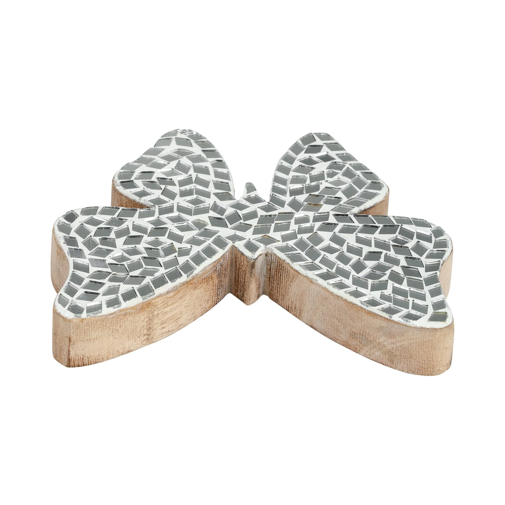 6" Mosaic Butterfly, White - Image 5