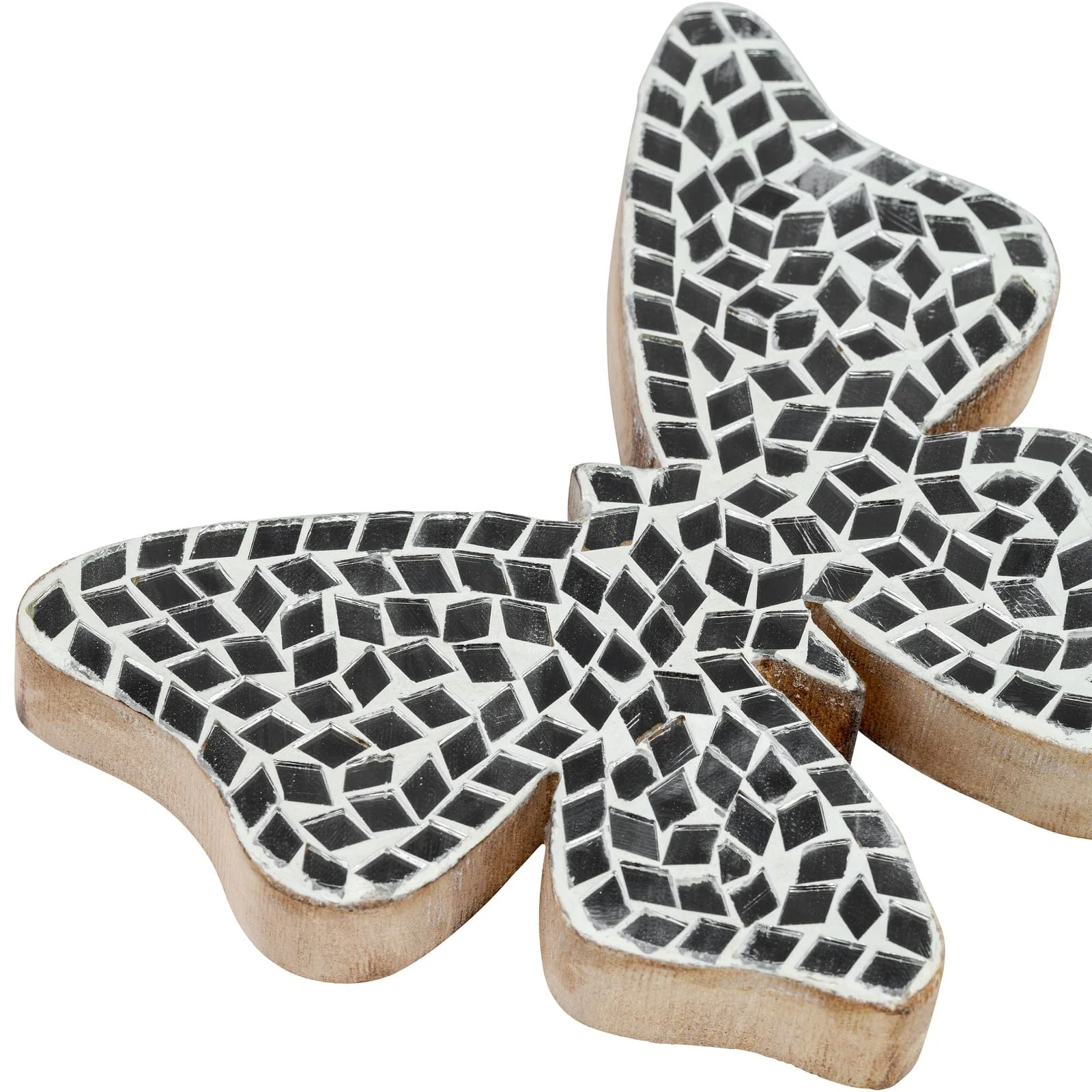 6" Mosaic Butterfly, White - Image 6