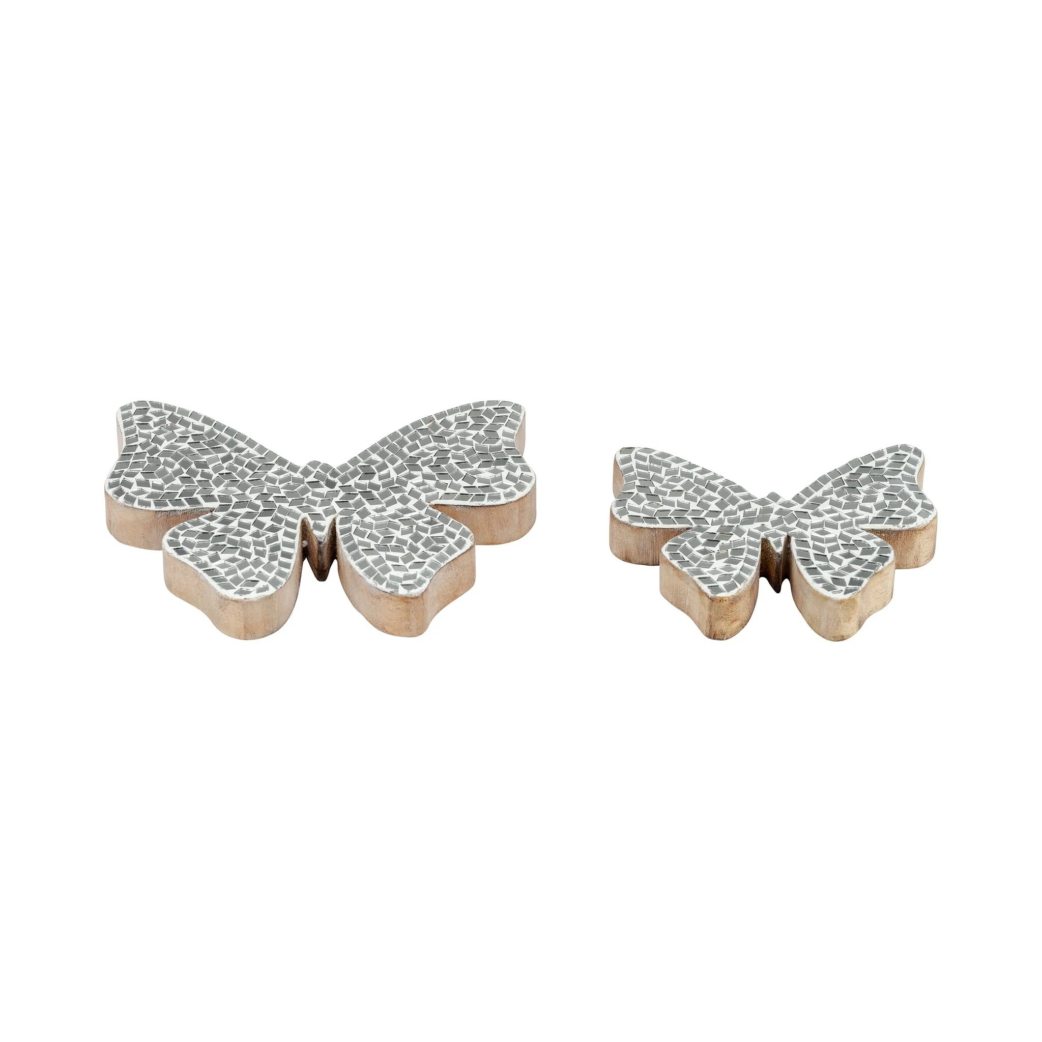 6" Mosaic Butterfly, White - Image 8