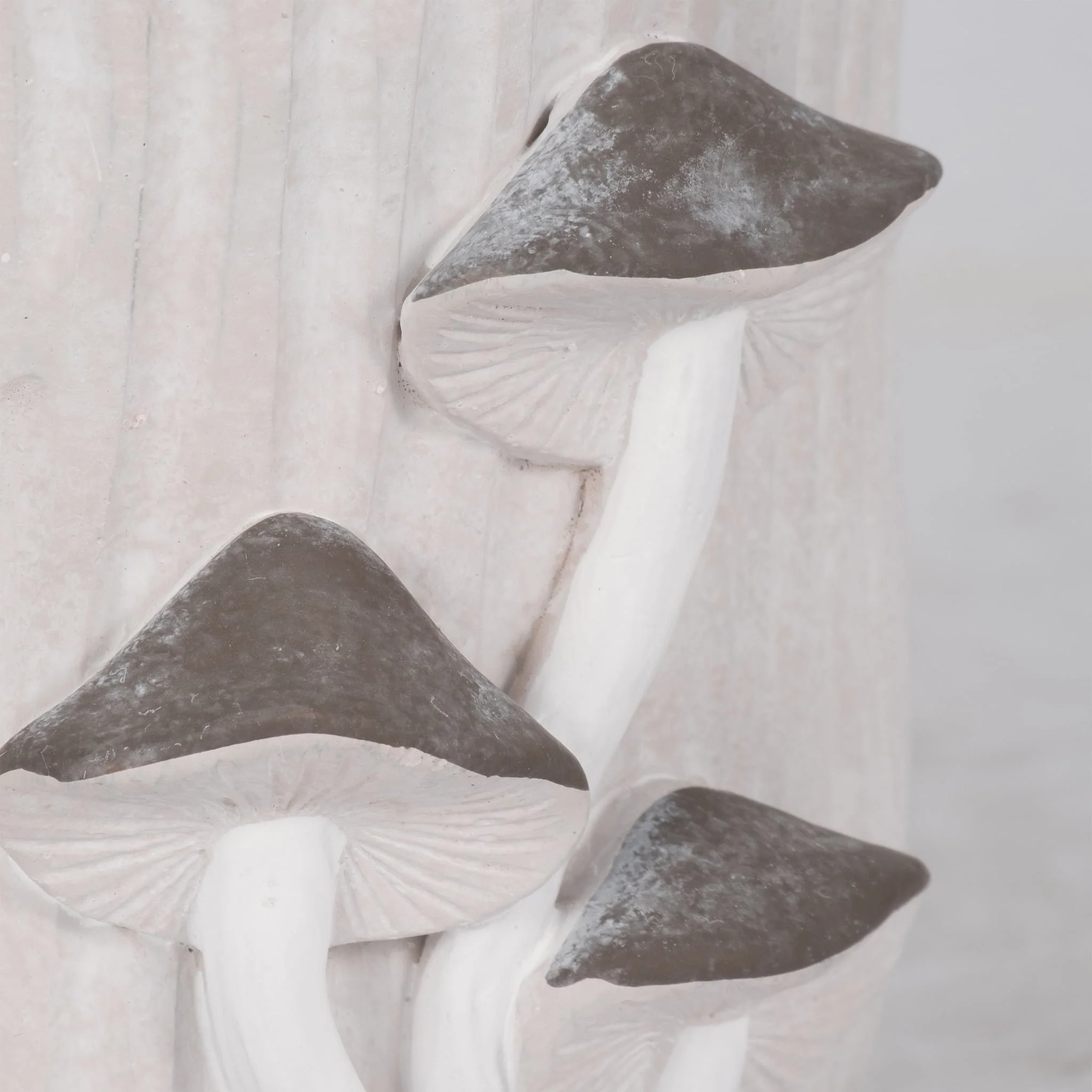 6" Mushroom Applique Planter, Grey - Image 4