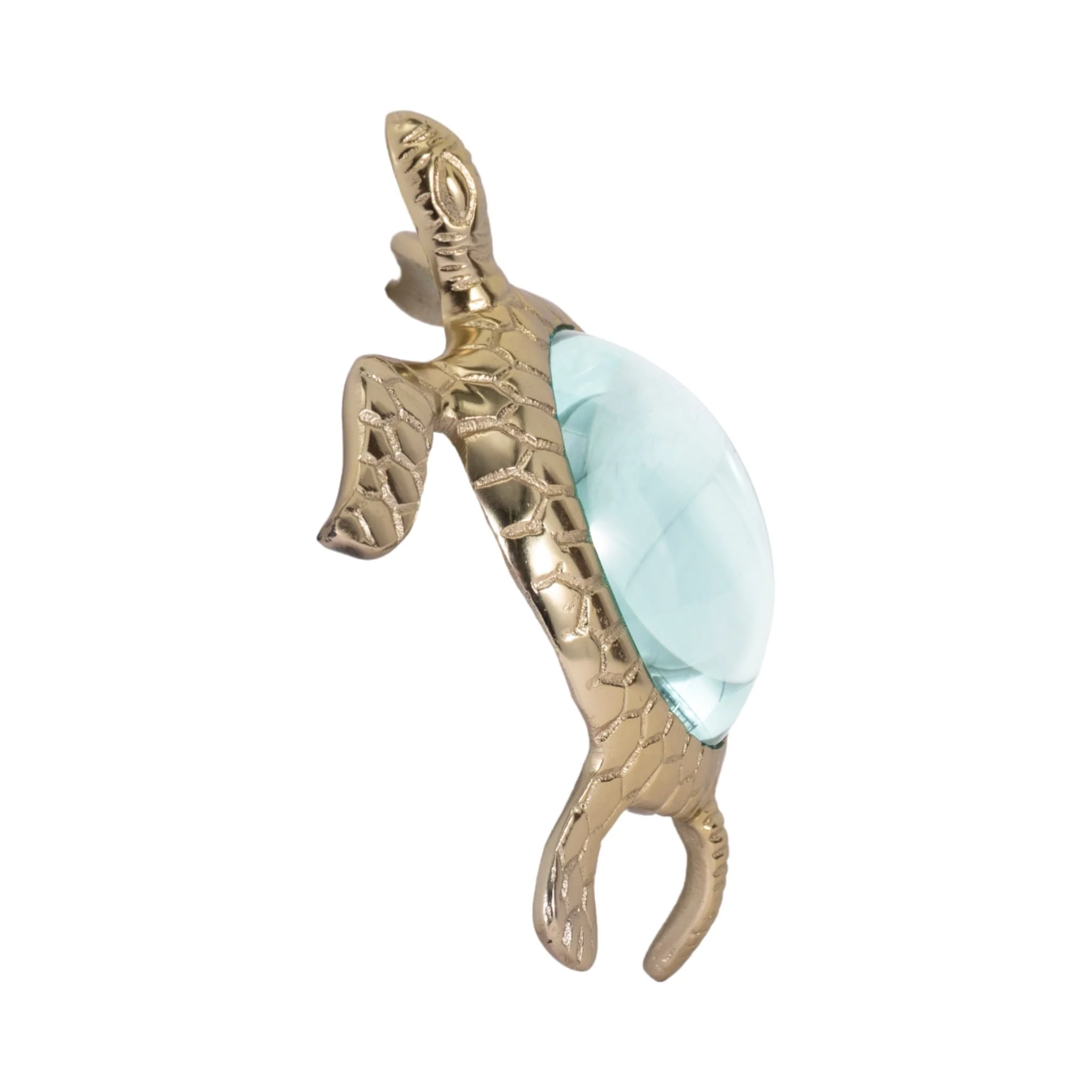6" Sea Turtle Magnifying Glass, Gold - Image 4