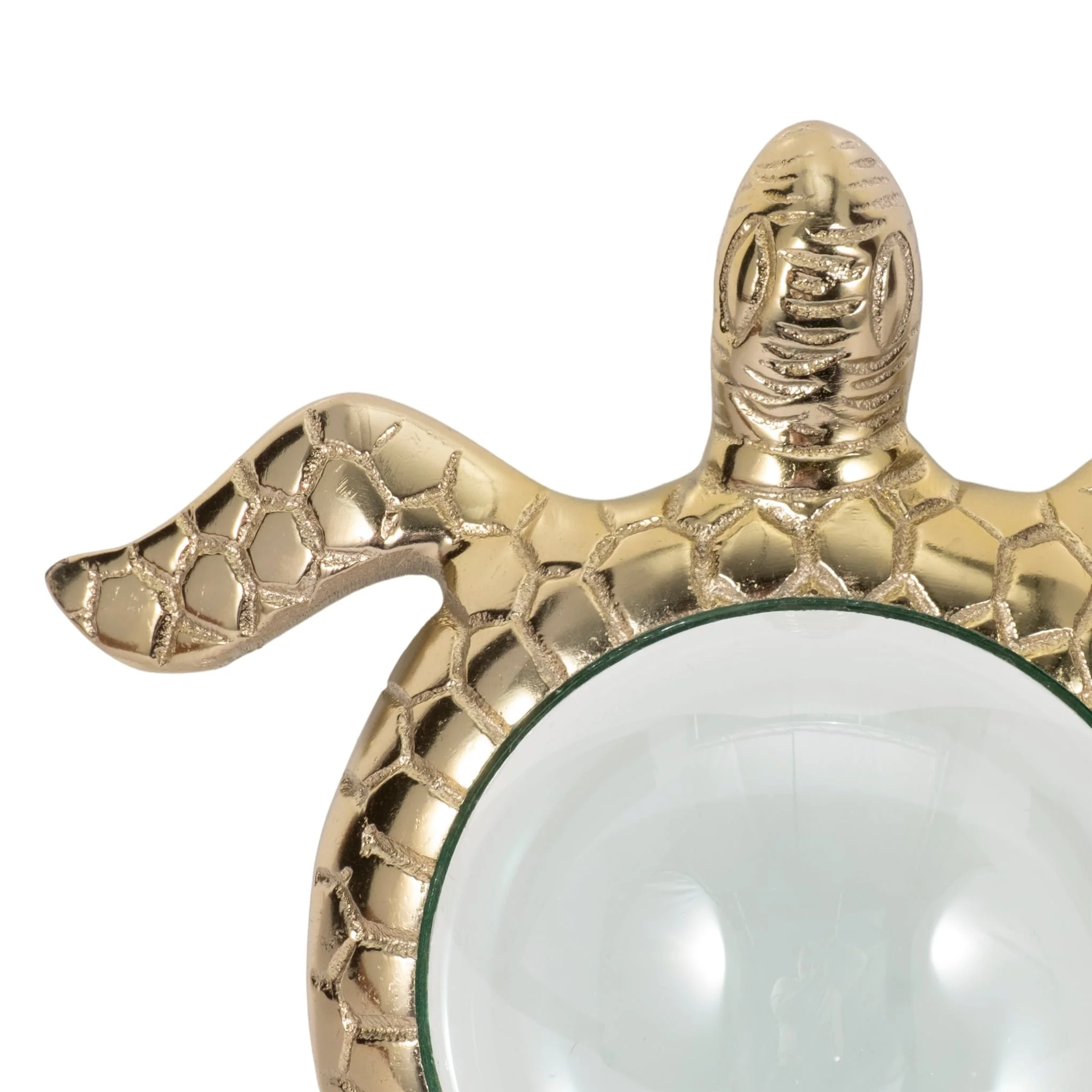 6" Sea Turtle Magnifying Glass, Gold - Image 5