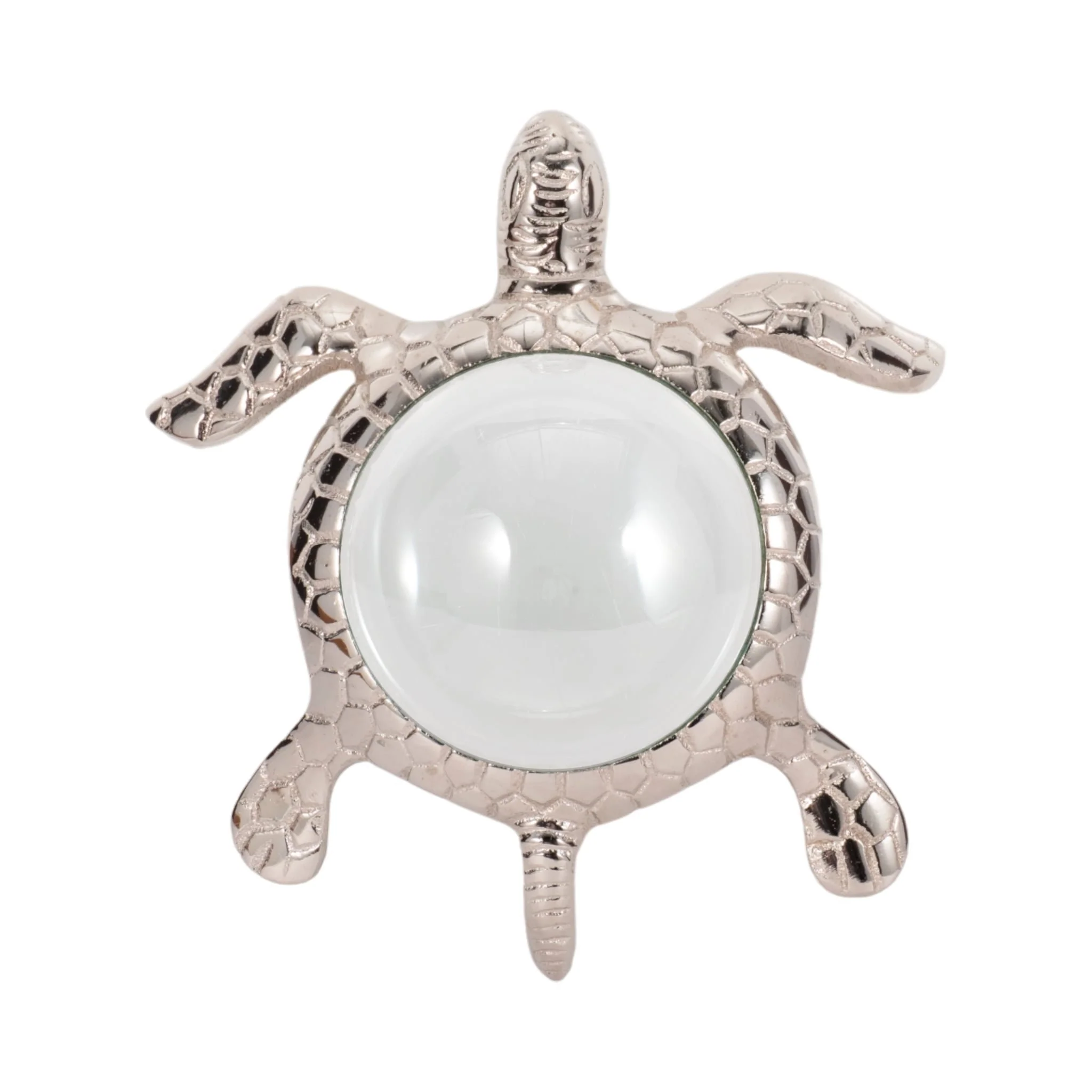 6" Sea Turtle Magnifying Glass, Silver - Image 2