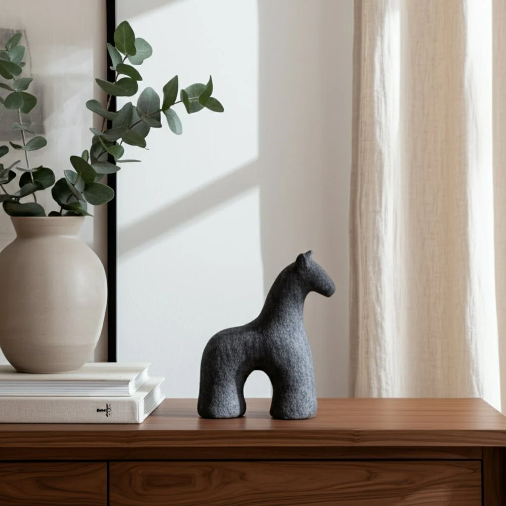 6" Textured Horse, Black - Image 11