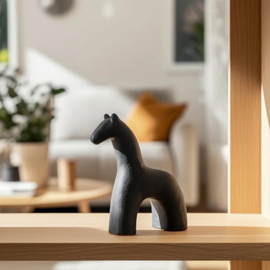6" Textured Horse, Black - Image 12
