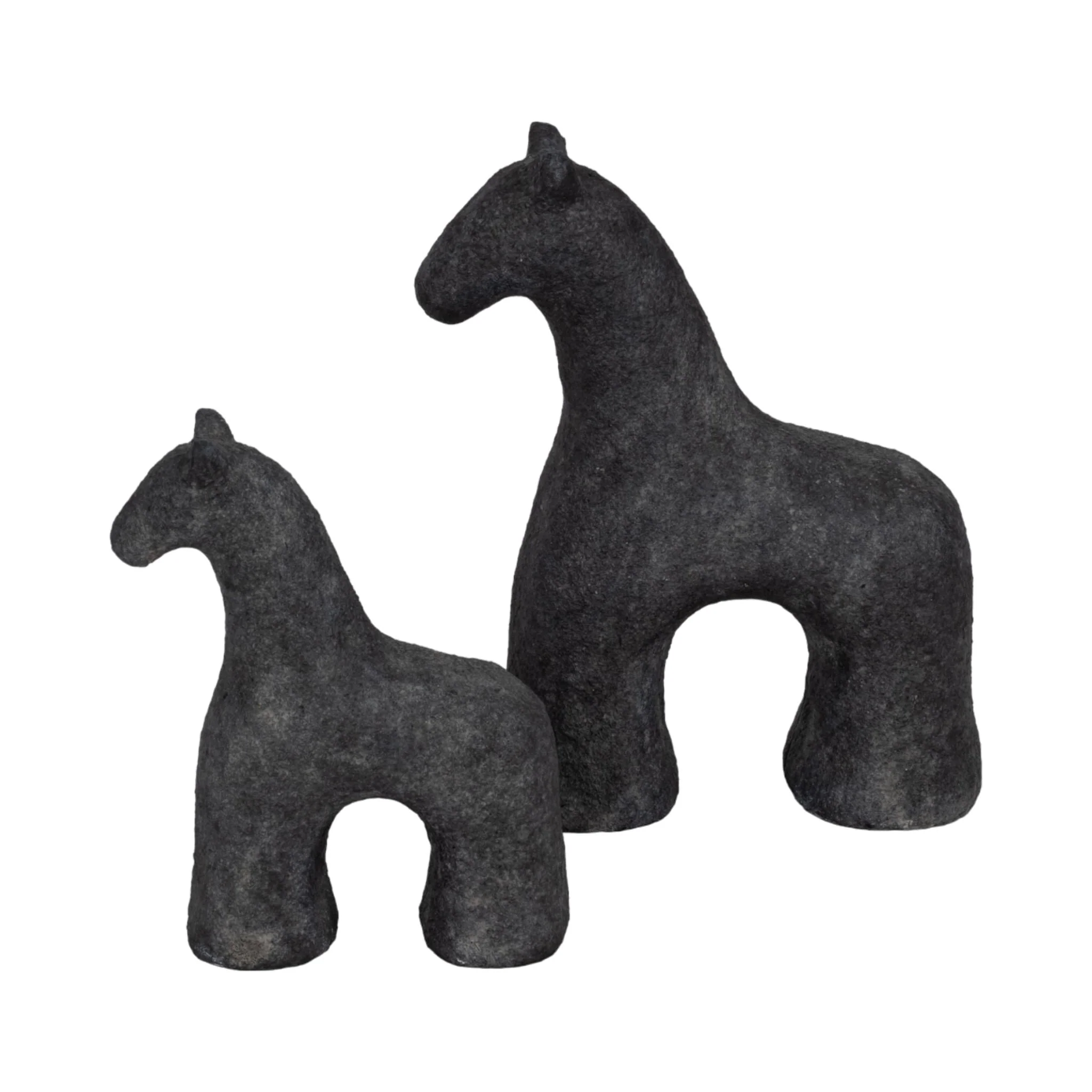 6" Textured Horse, Black - Image 8