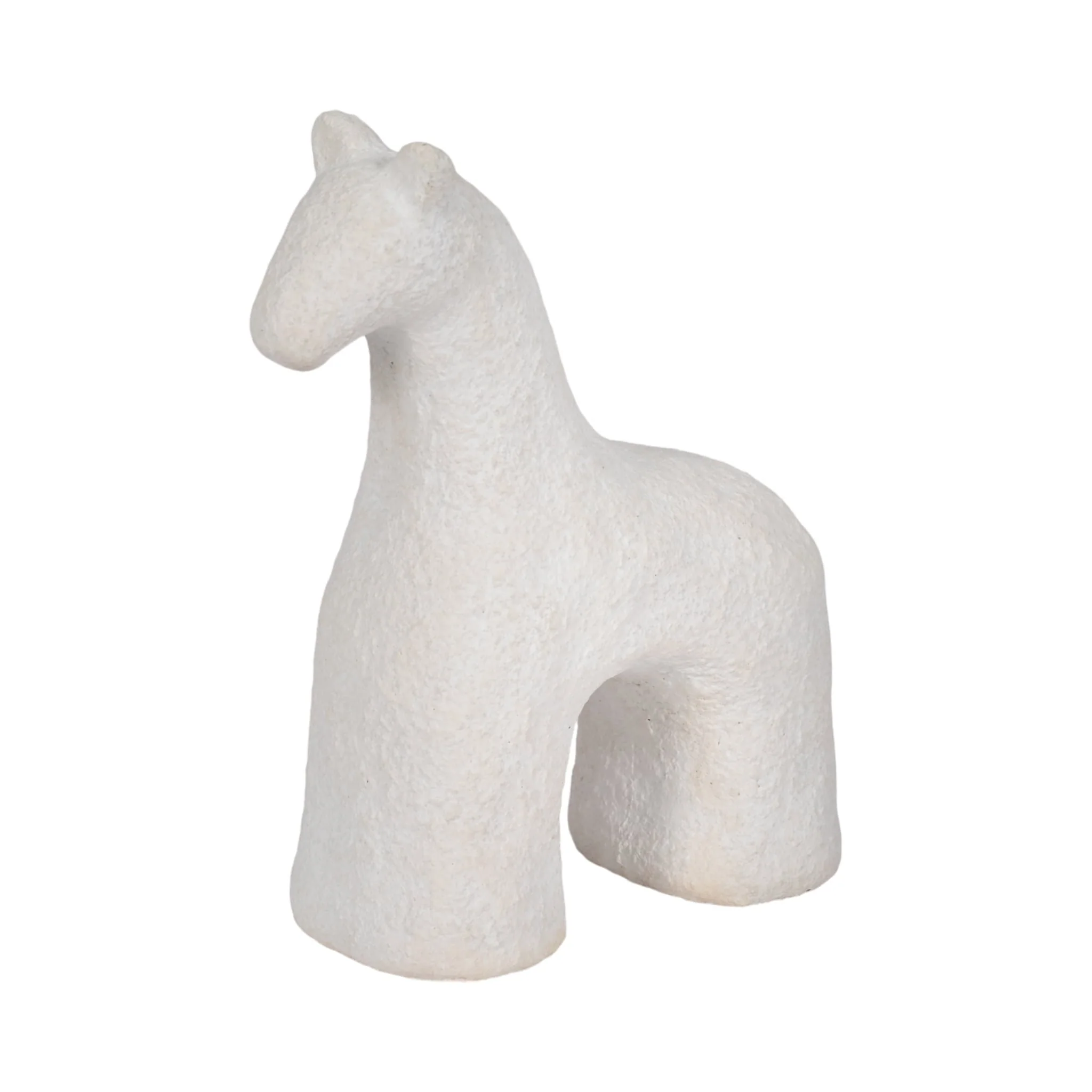 6" Textured Horse, White - Image 2