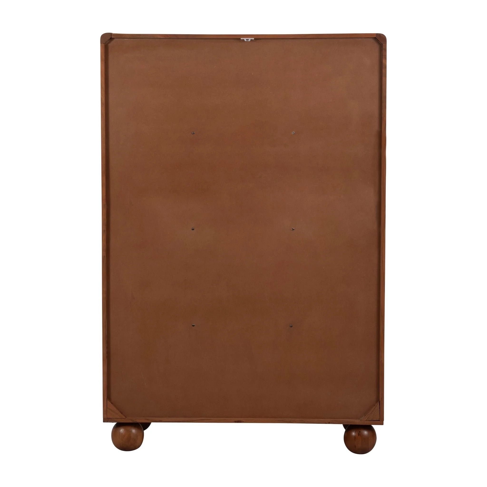 60" Acacia Wood Armoire, Brown - Image 8