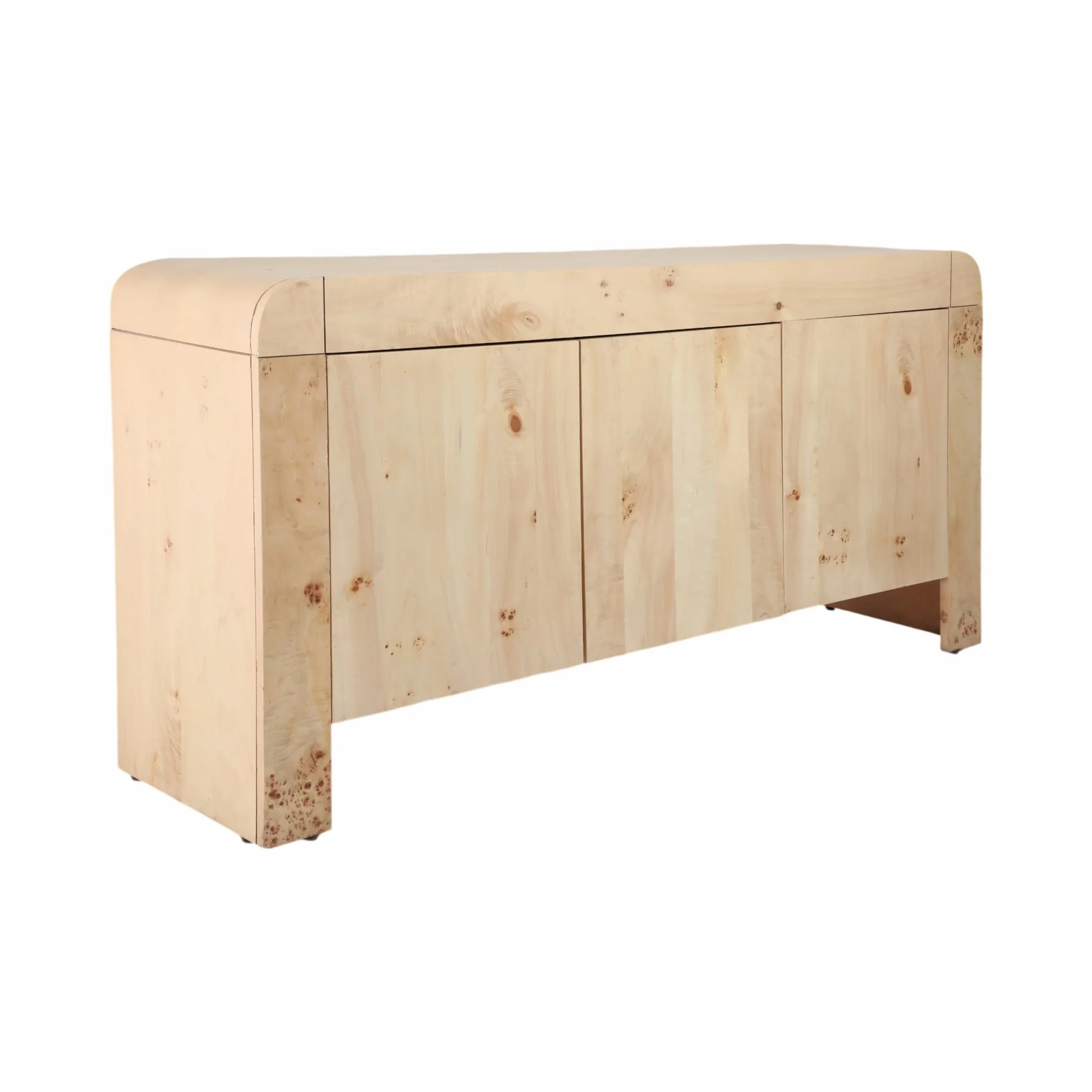 60" Burl Wood Sideboard, Natural - Image 2