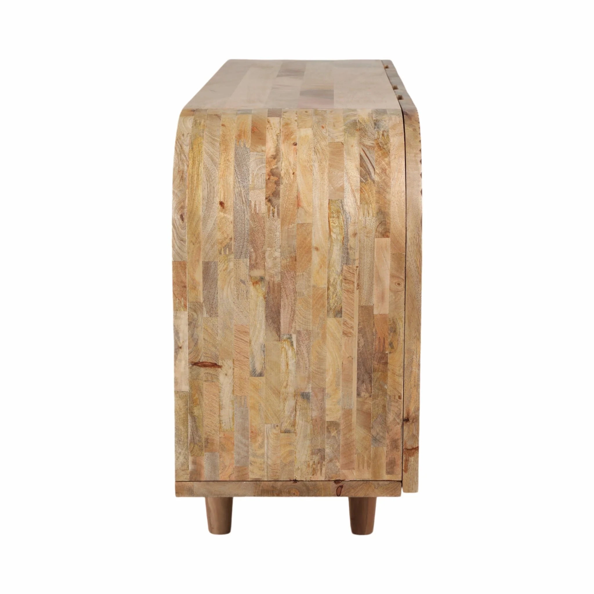 60" Curved Ridges Sideboard, Brown/natural - Image 3