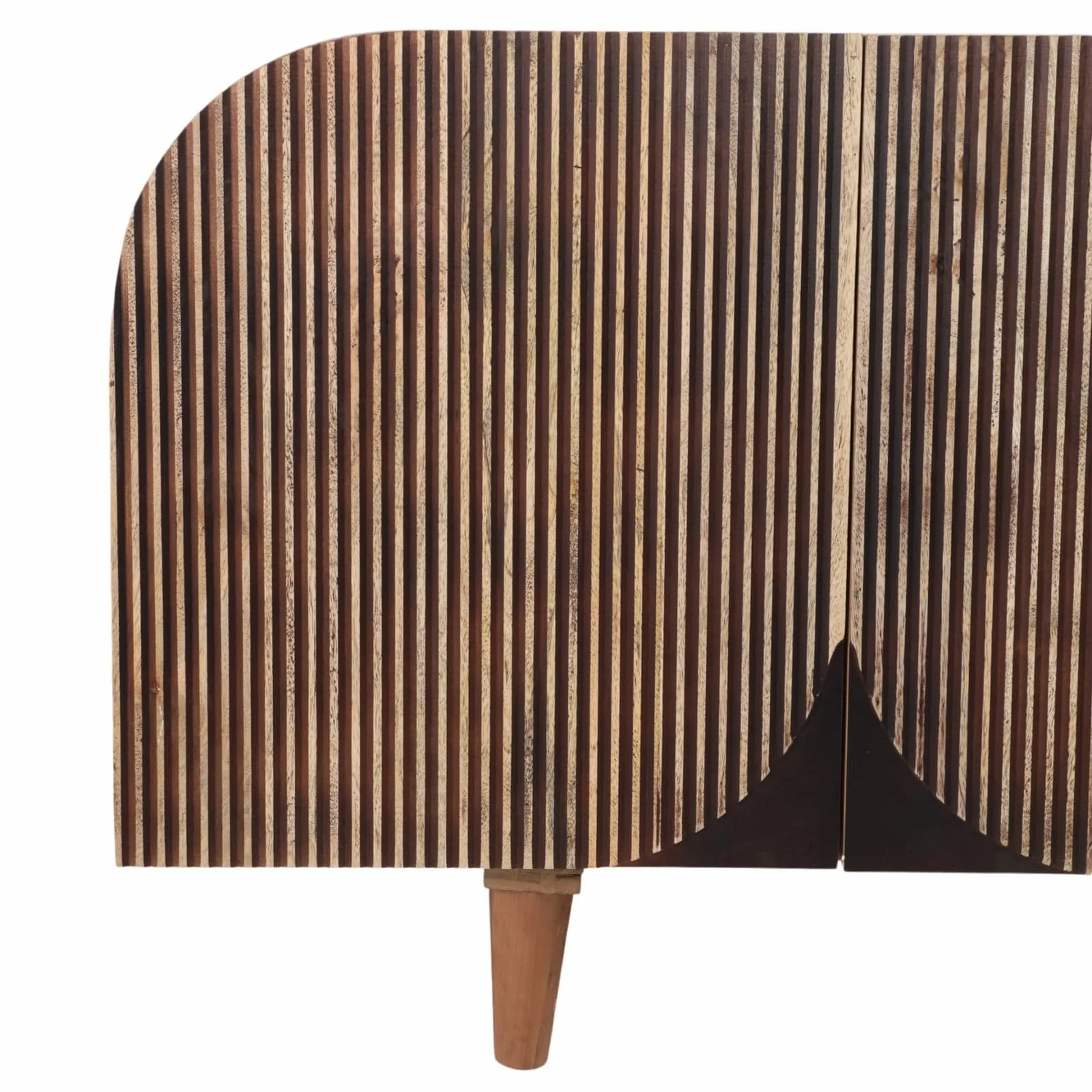 60" Curved Ridges Sideboard, Brown/natural - Image 6