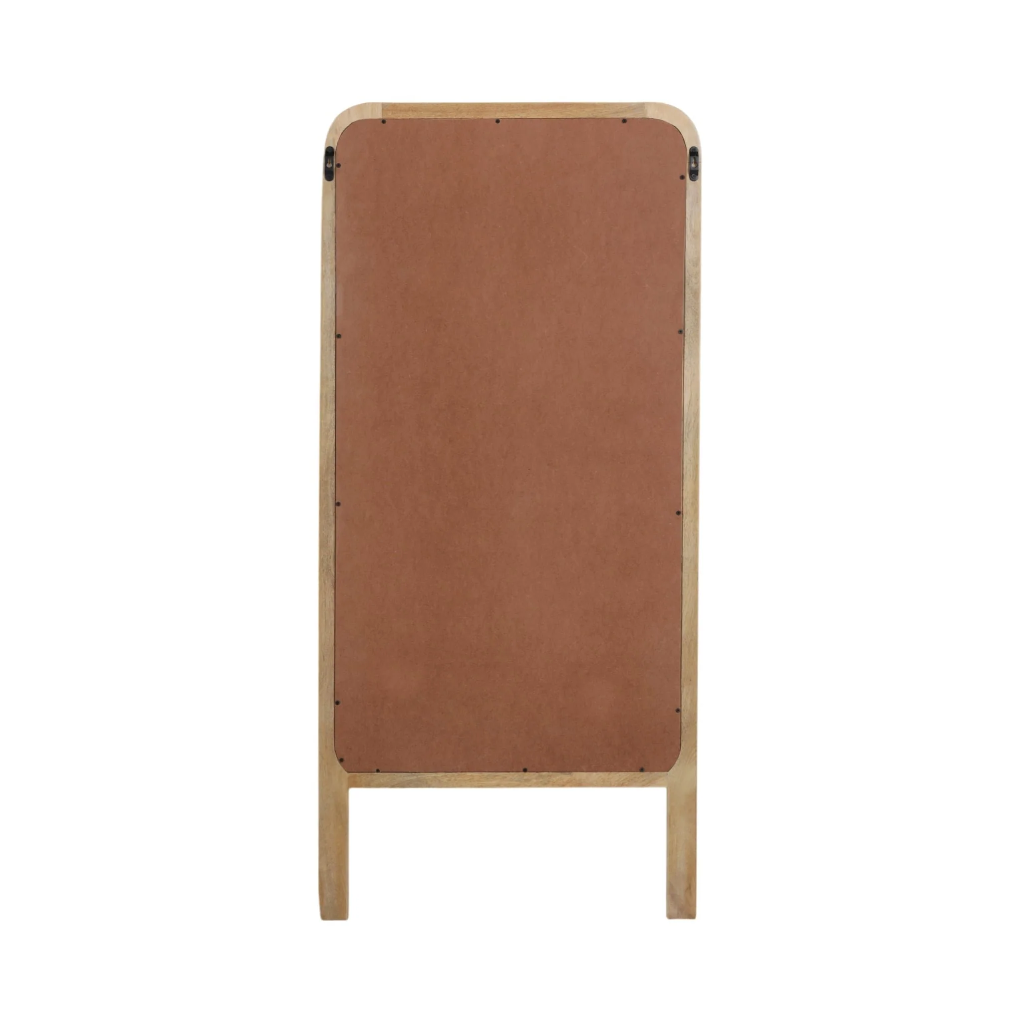 60x28 Leaner Footed Mirror, Natural - Image 6