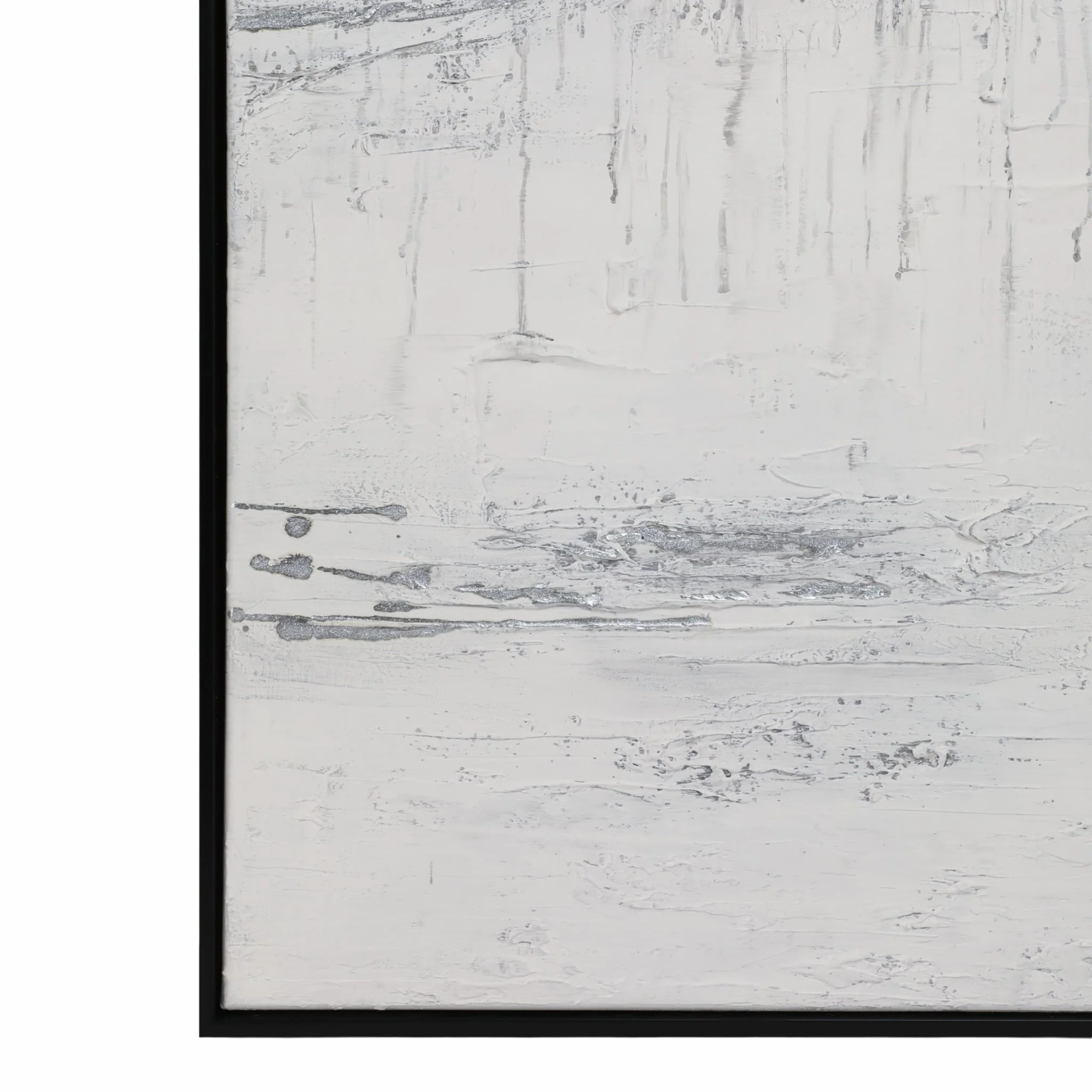 61x21 S/3 Framed Handpainted Abstract - Image 4