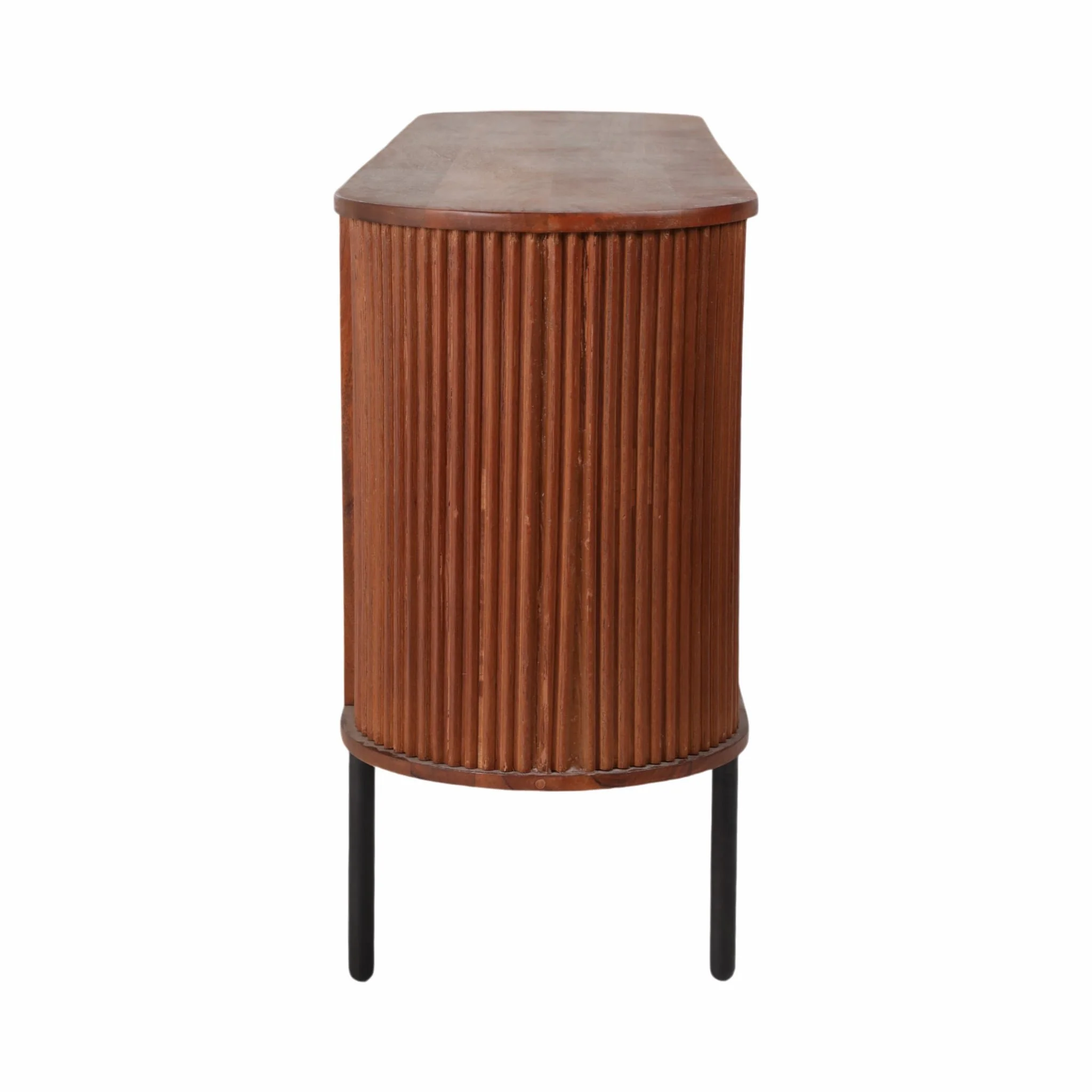 63" Rounded Ridges Sideboard, Brown - Image 3