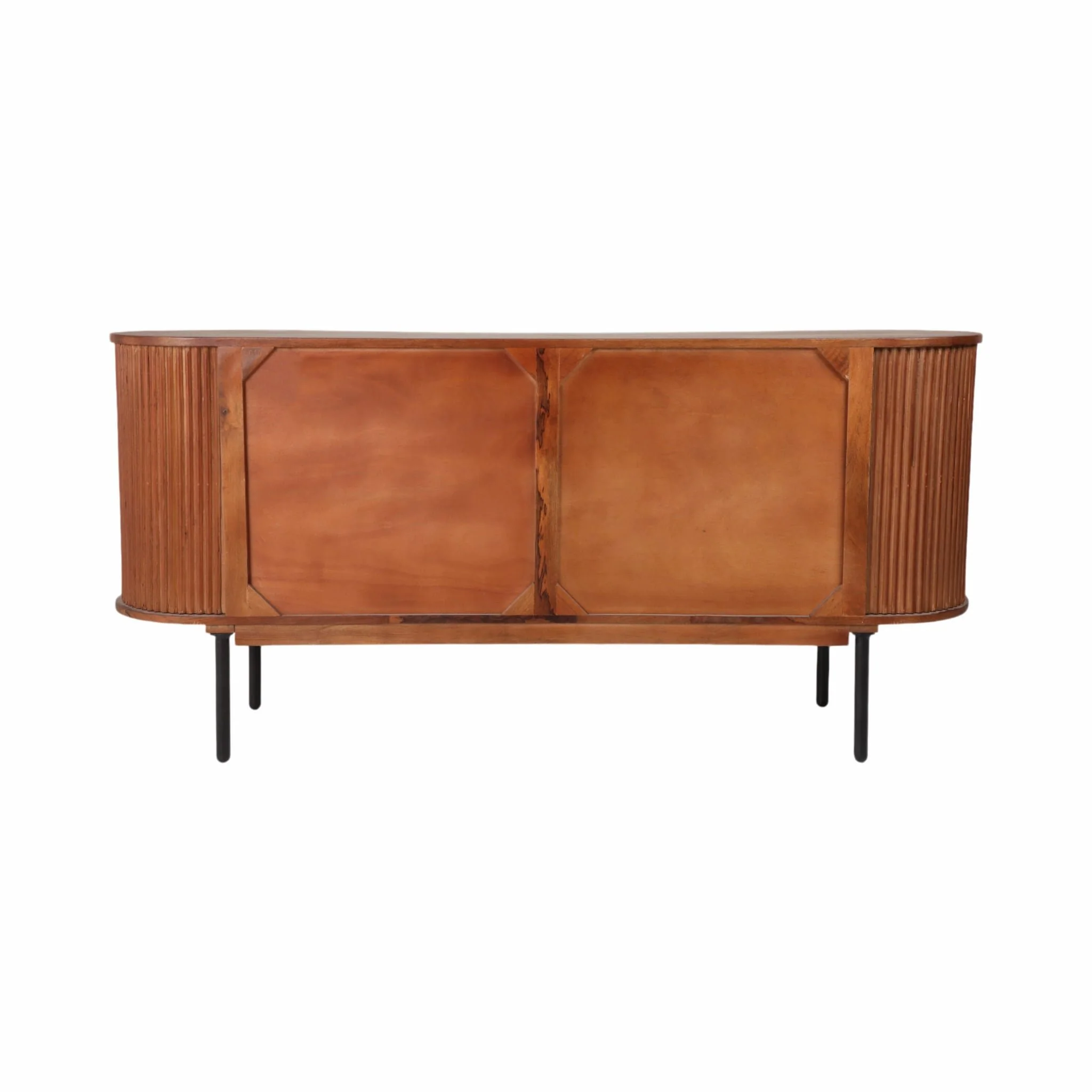 63" Rounded Ridges Sideboard, Brown - Image 4