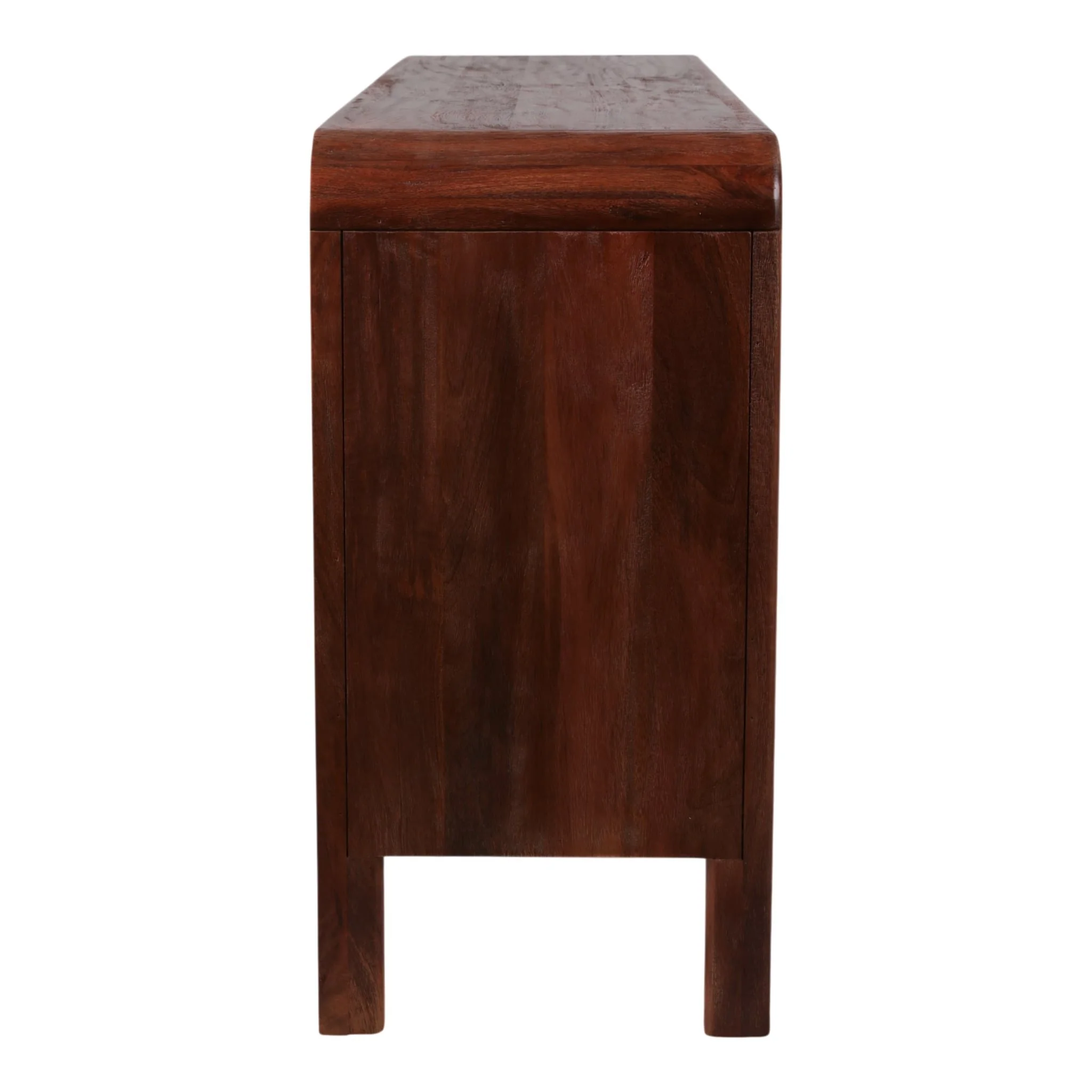 63x30" Curved Handle Cabinet, Brown - Image 3