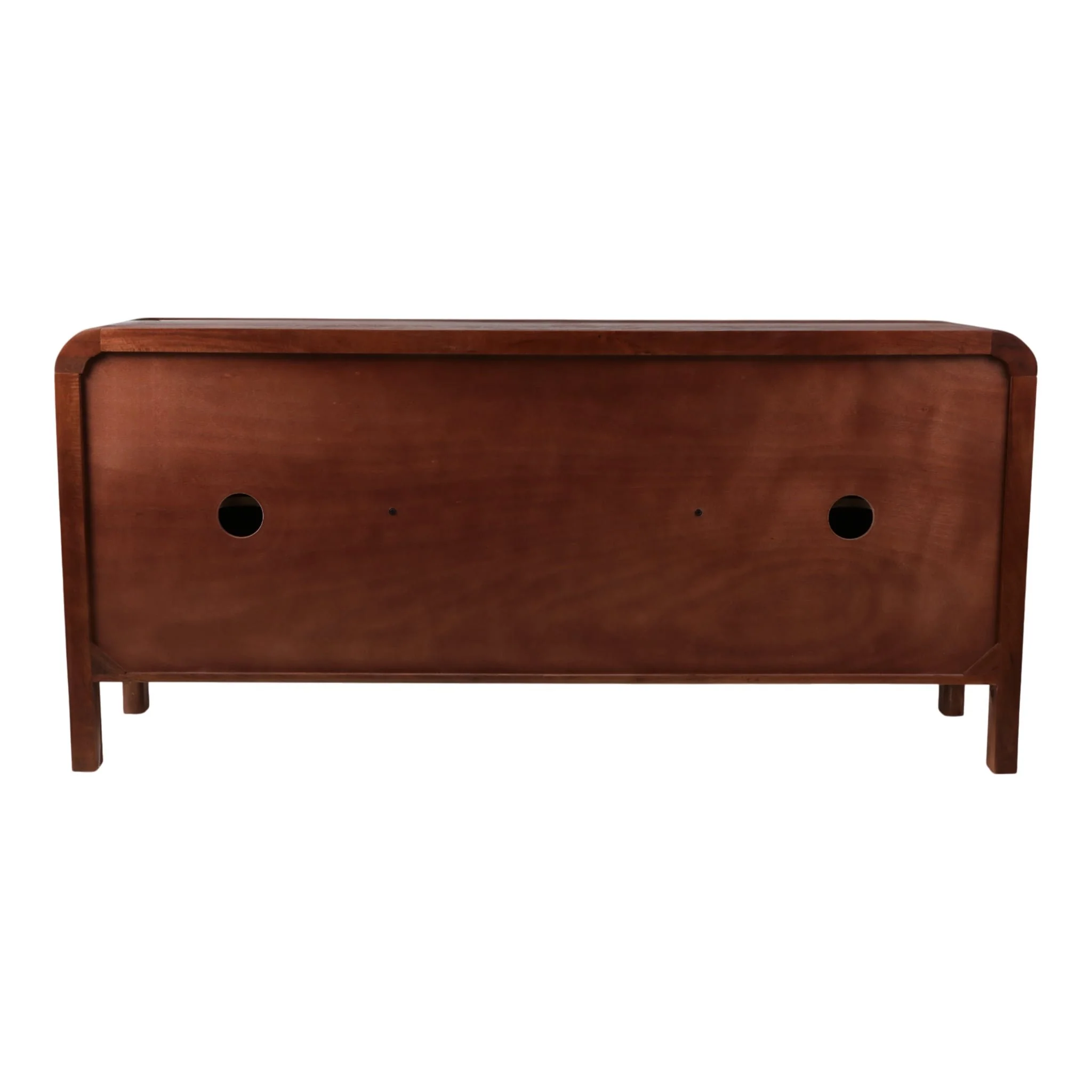 63x30" Curved Handle Cabinet, Brown - Image 4