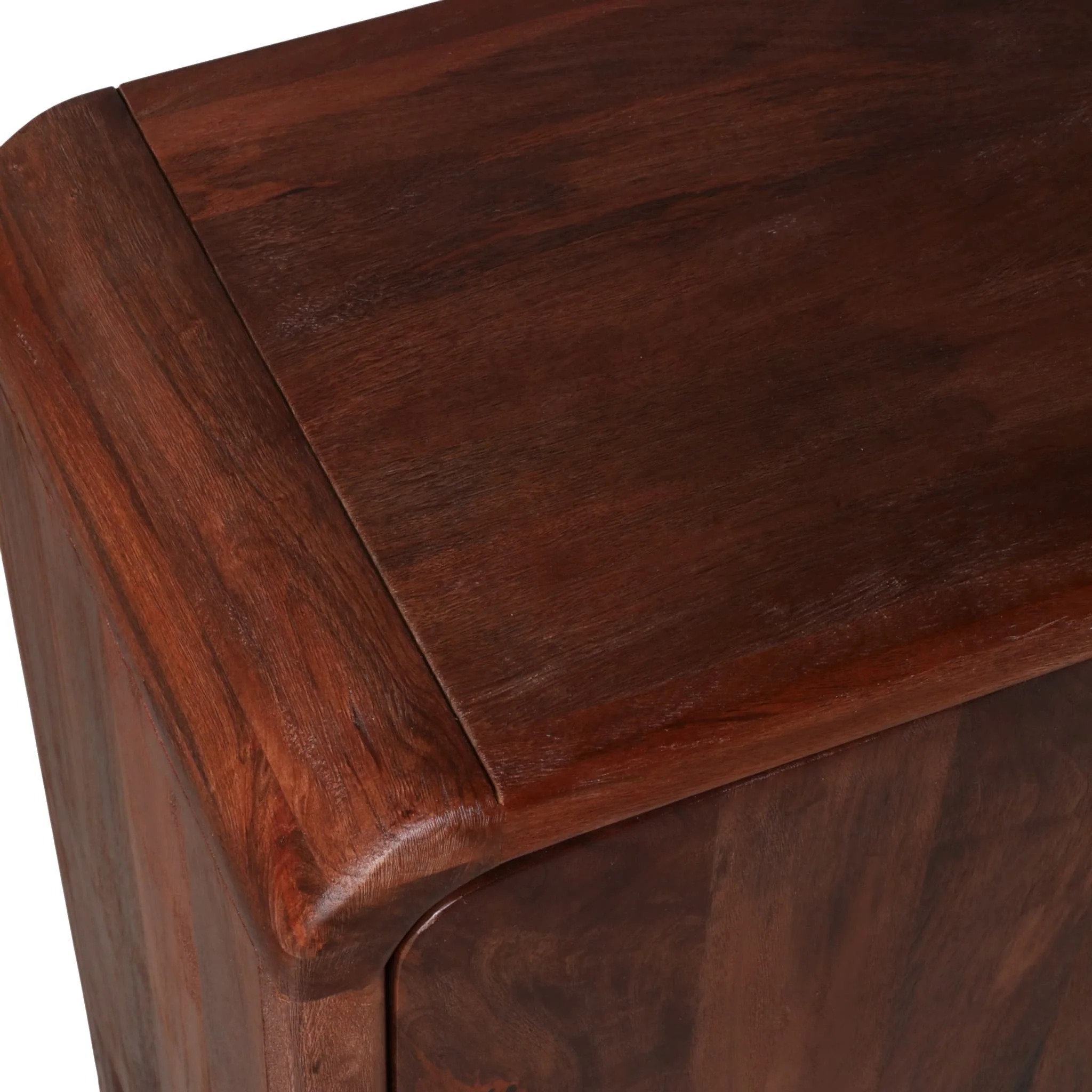 63x30" Curved Handle Cabinet, Brown - Image 7