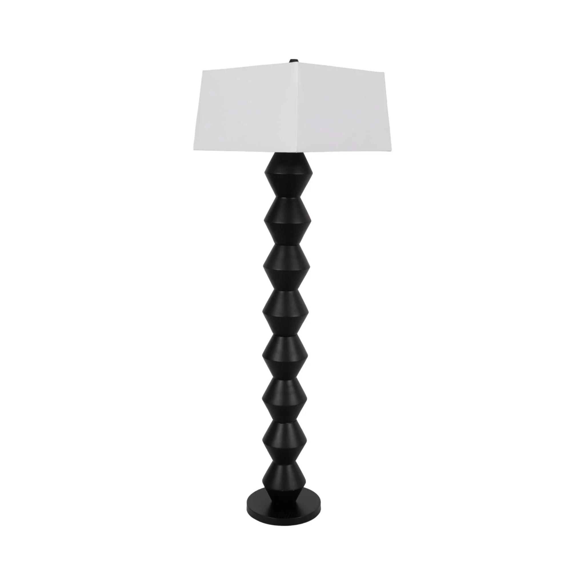 69" Stacked Totem Lamp, Black - Image 3