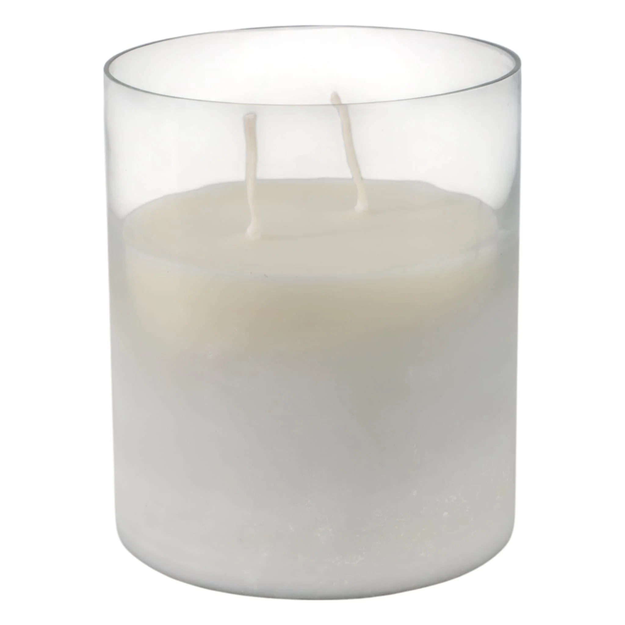 6x5" 34 Oz Jasmine Frosted Glass Candle, Clear - Image 2