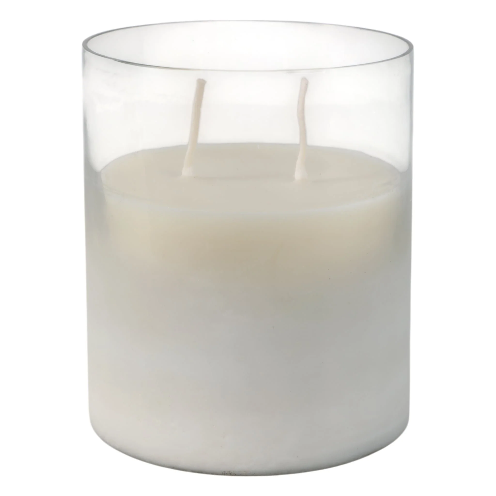 6x5" 34 Oz Jasmine Frosted Glass Candle, Clear - Image 4
