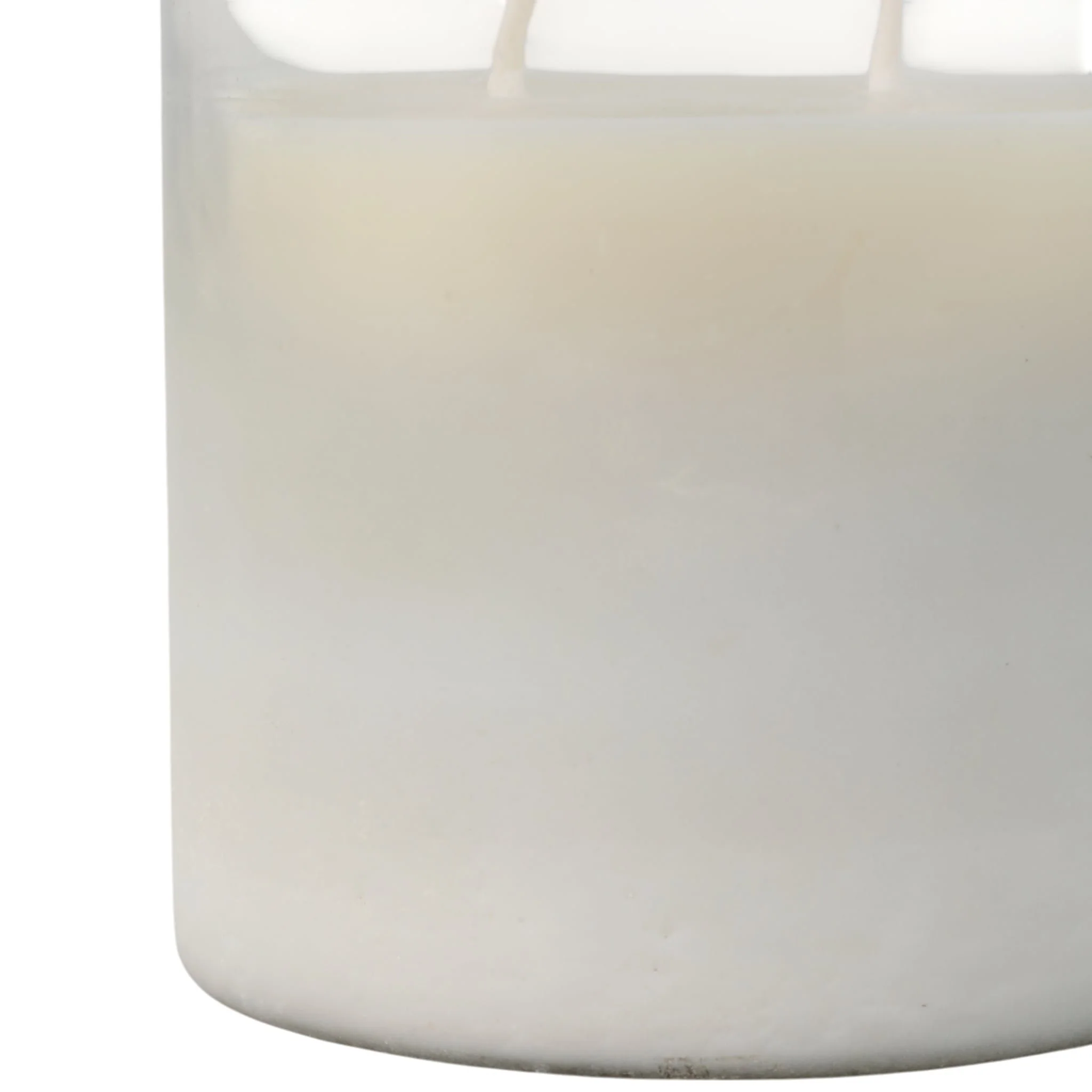 6x5" 34 Oz Jasmine Frosted Glass Candle, Clear - Image 5