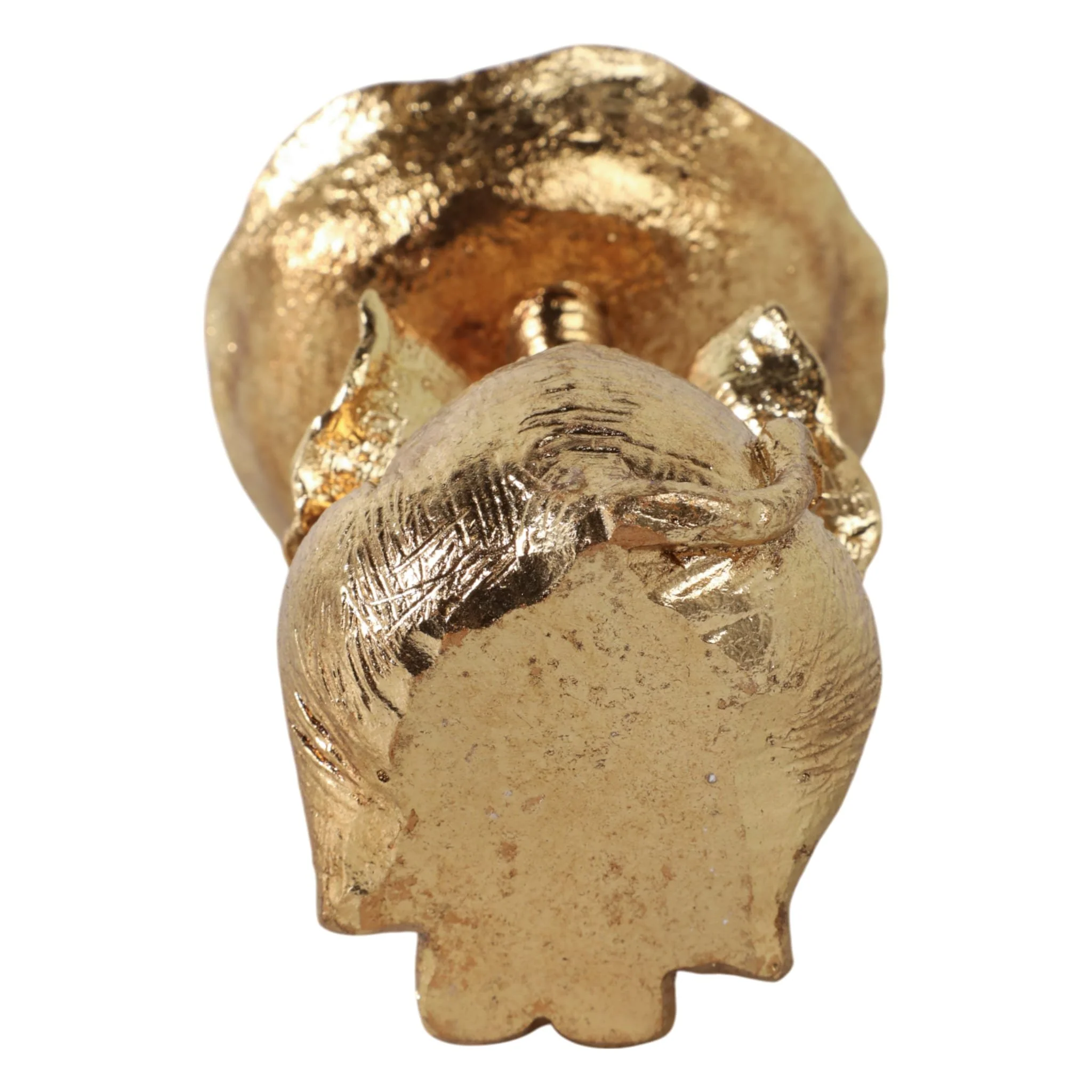 6x5" Bowl On Elephant Trunk, Gold - Image 6