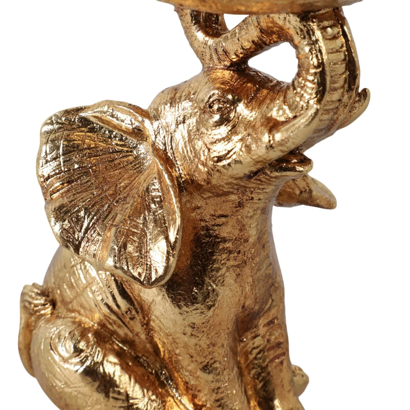 6x5" Bowl On Elephant Trunk, Gold - Image 7