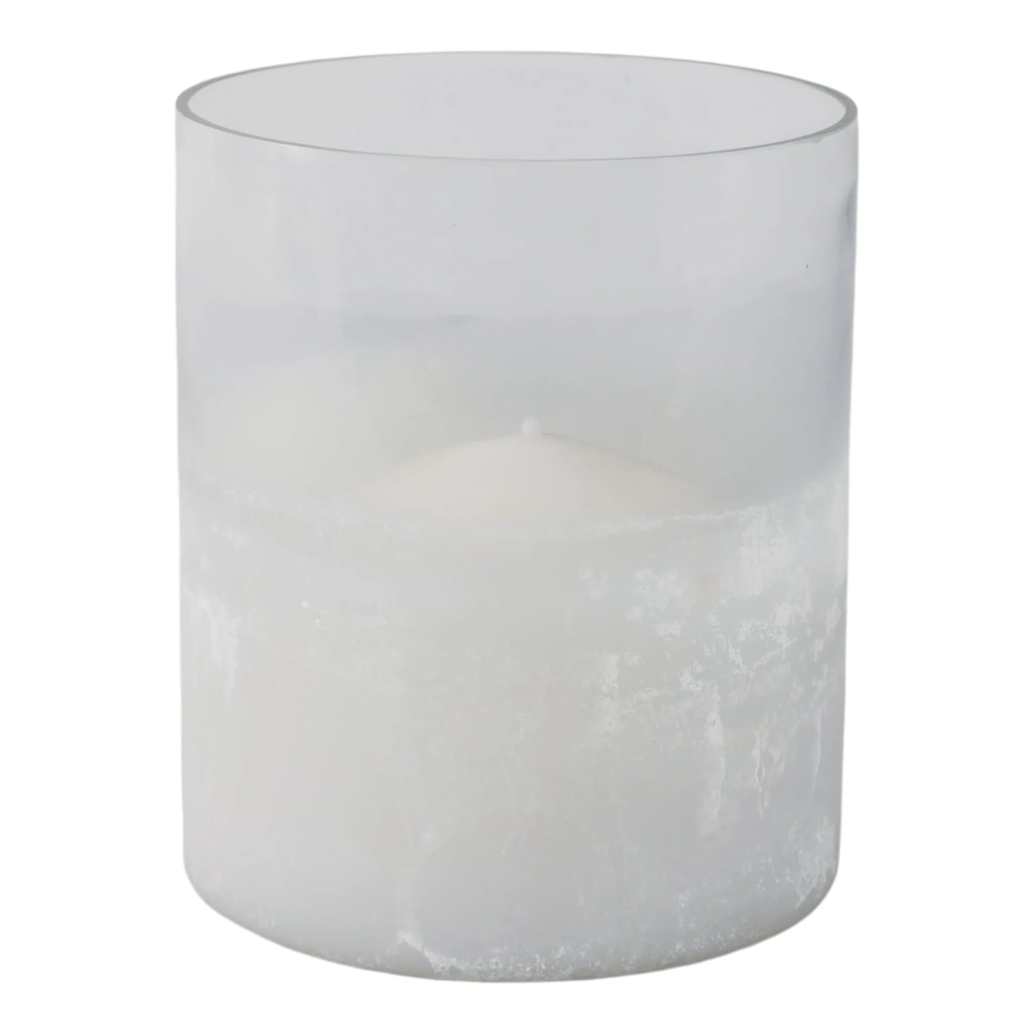 6x5" Frosted Bottom Hurricane, Clear - Image 2