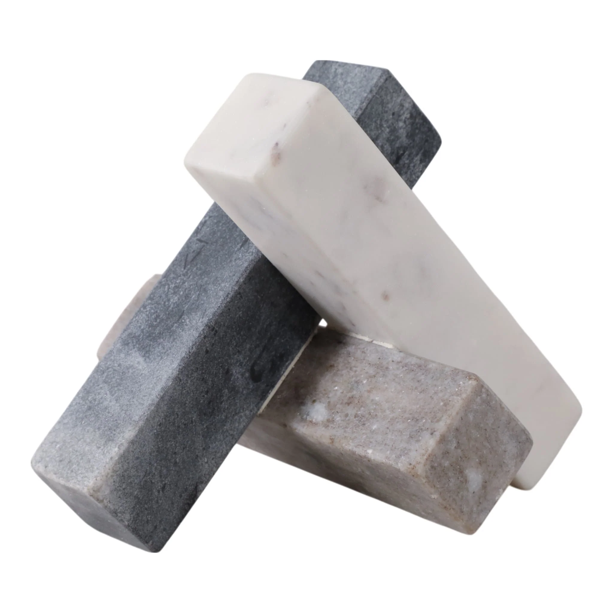 6x6" Marble Abstract Jack, Multi - Image 5