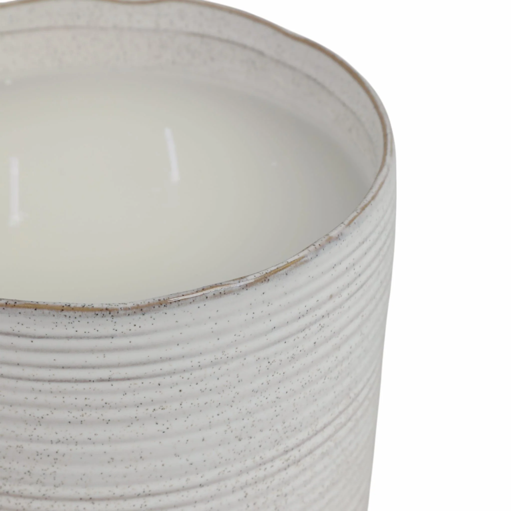 7" 25 Oz Speckle Citro Candle, White - Image 4