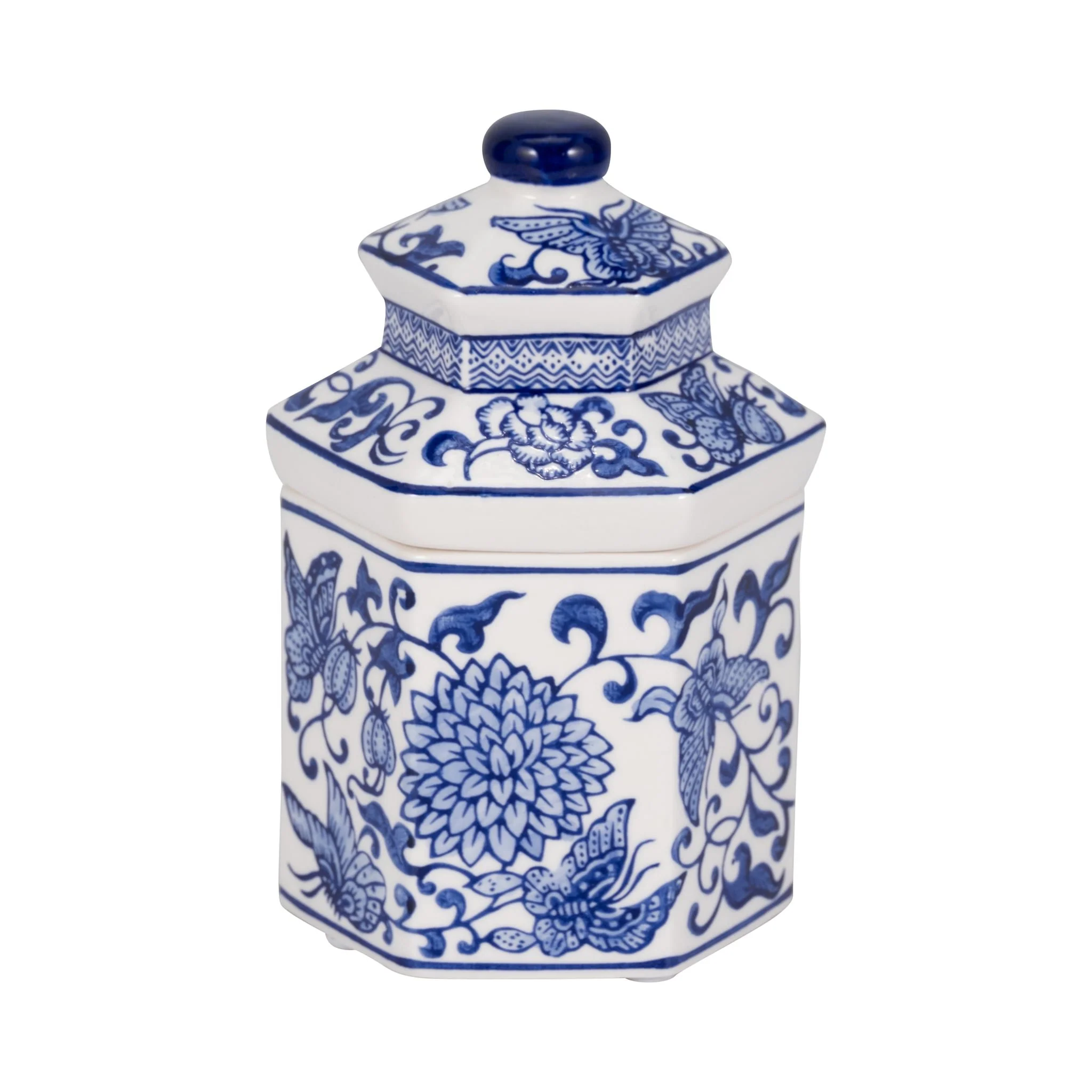 7" 6oz Sandalwood Myrrh Chinoiserie Cndle,blu/wht - Image 2