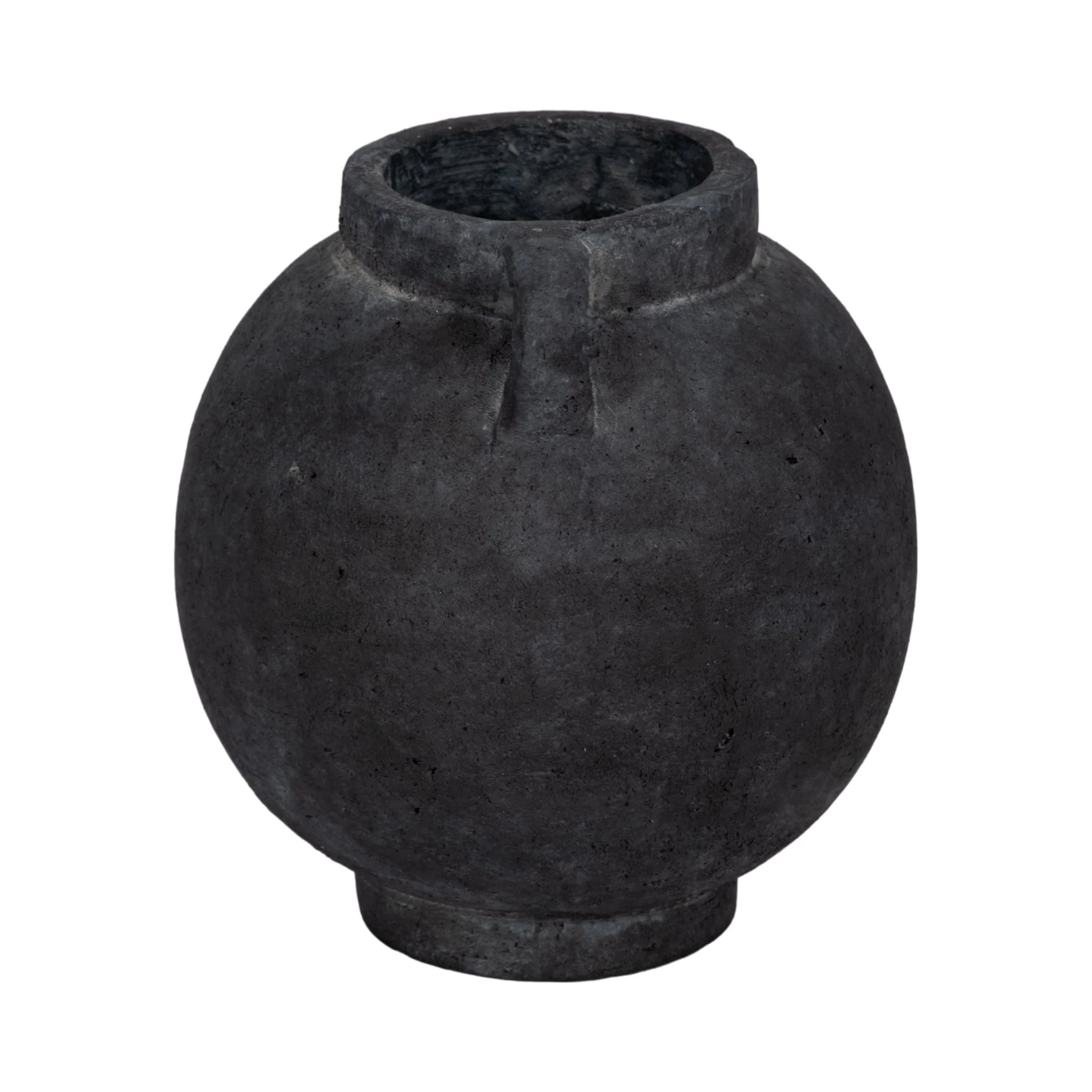 7" Bulbous Jug With Handle, Black - Image 4