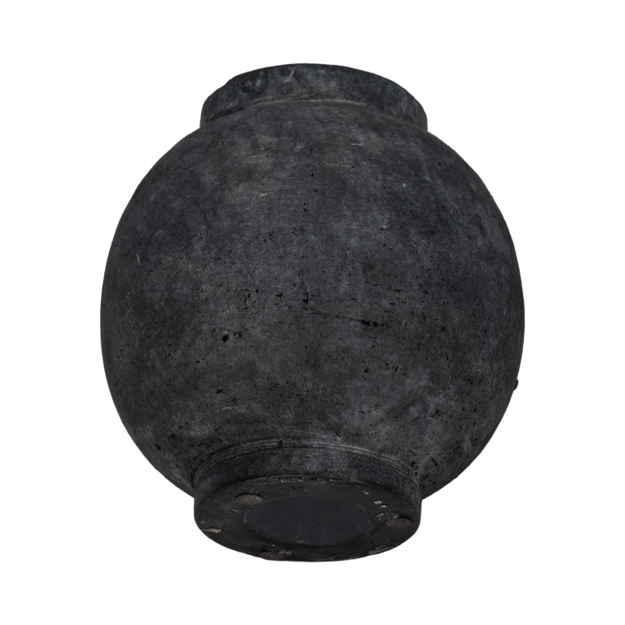 7" Bulbous Jug With Handle, Black - Image 7